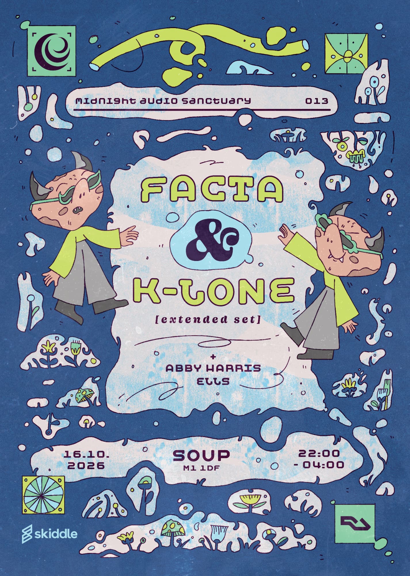 Midnight Audio Sanctuary: Facta & K-LONE [extended set], Abby Harris, Ells