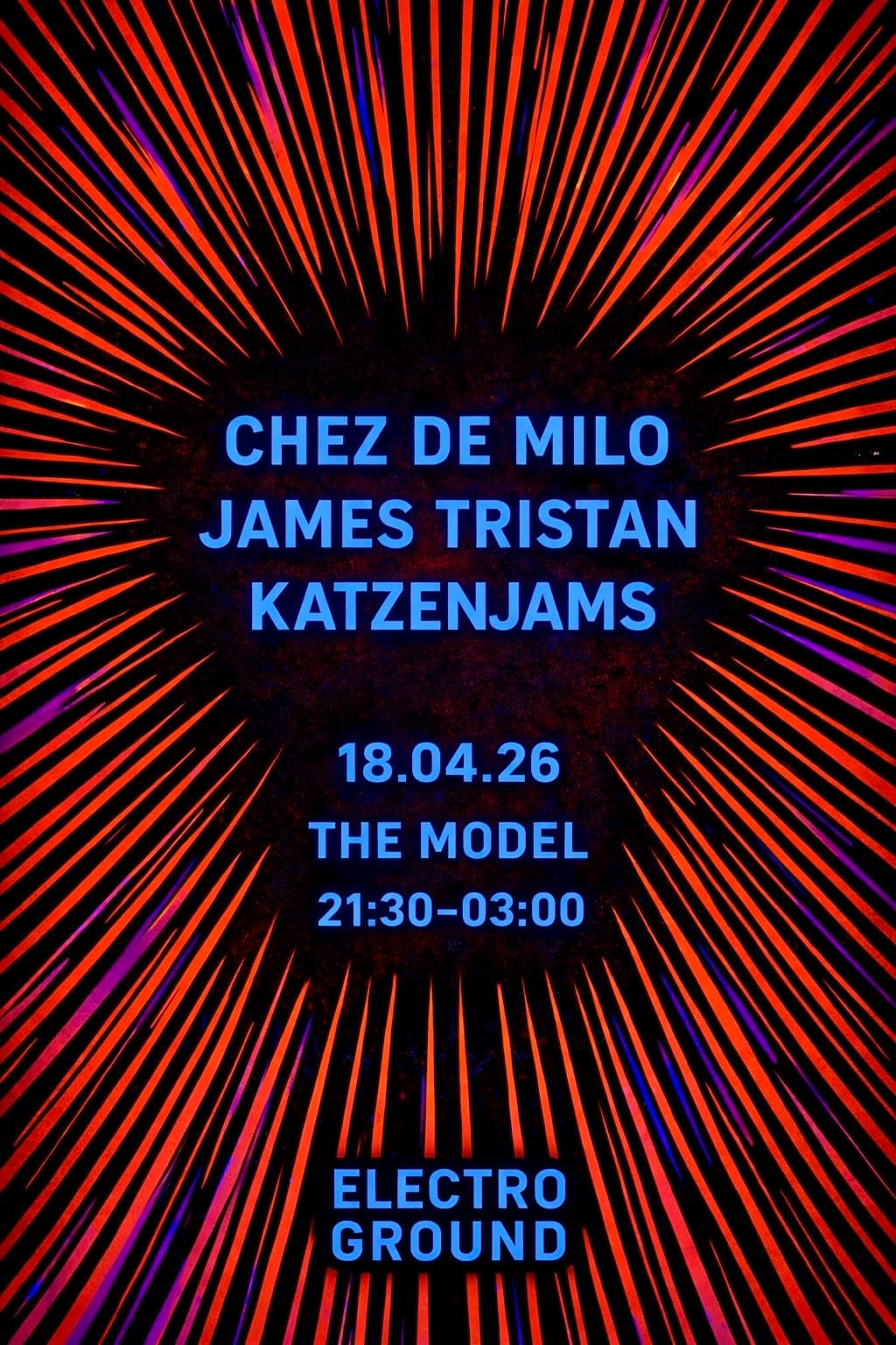 Electroground: Chez de Milo, James Tristan & Katzenjams at The Model