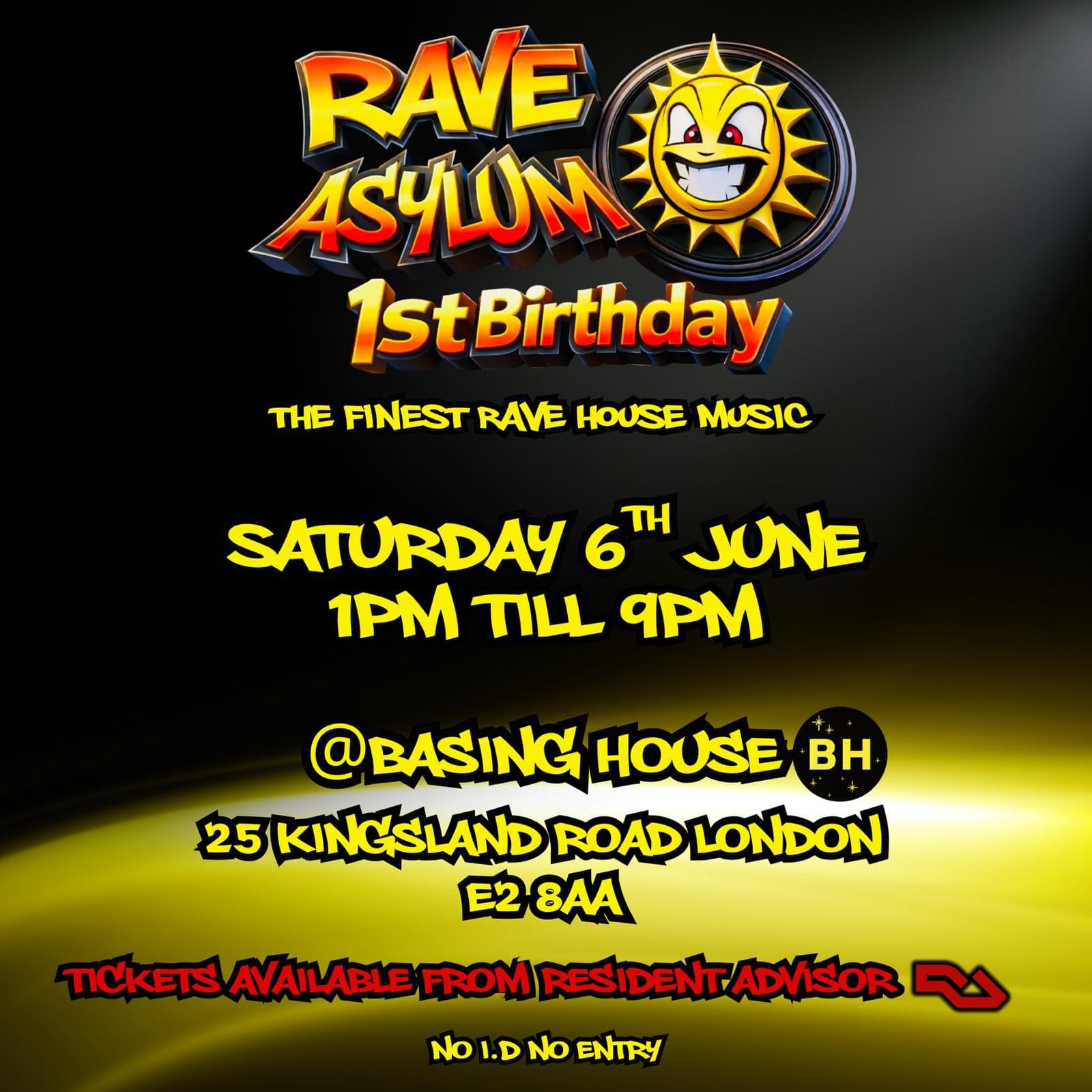 Rave Asylum 1st Birthday - 'The Finest Rave House in London' at Basin House