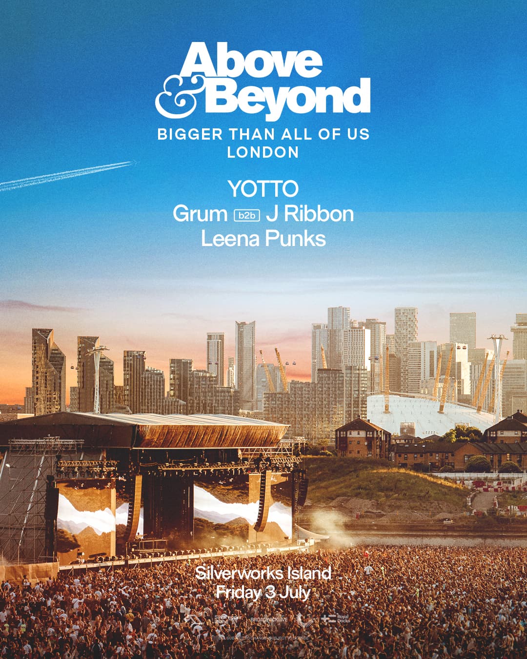 Above & Beyond: Bigger Than All Of Us with Yotto  at Silverworks Island