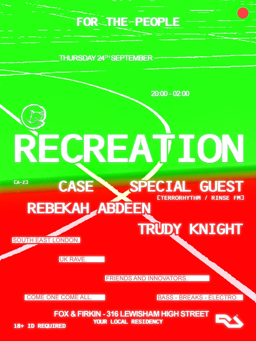 RECREATION w/ Special Guest, Rebekah Abdeen, CASE & Trudy Knight at Fox And Firkin.