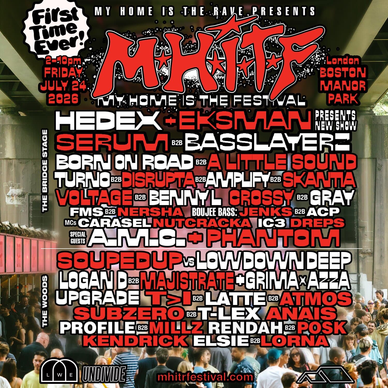 Hedex presents: My Home Is The Rave Festival at Boston Manor Park