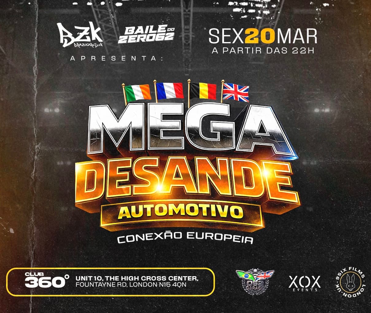 MEGA DESANDE RAVE AUTOMOTIVA • BAILE 062 x BRAZUCARS at The Archives