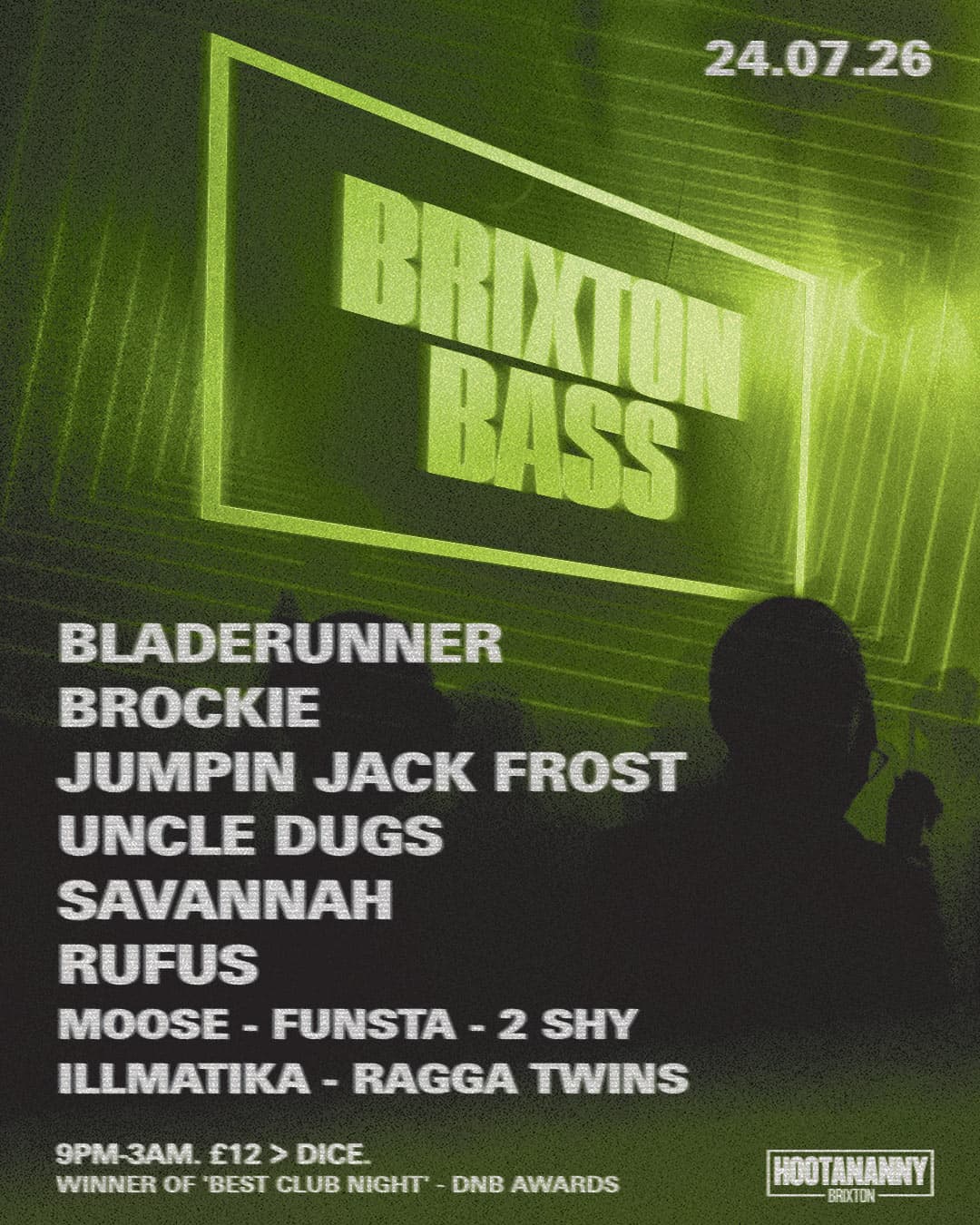 Brixton Bass: Bladerunner, Brockie, Frost, Uncle Dugs