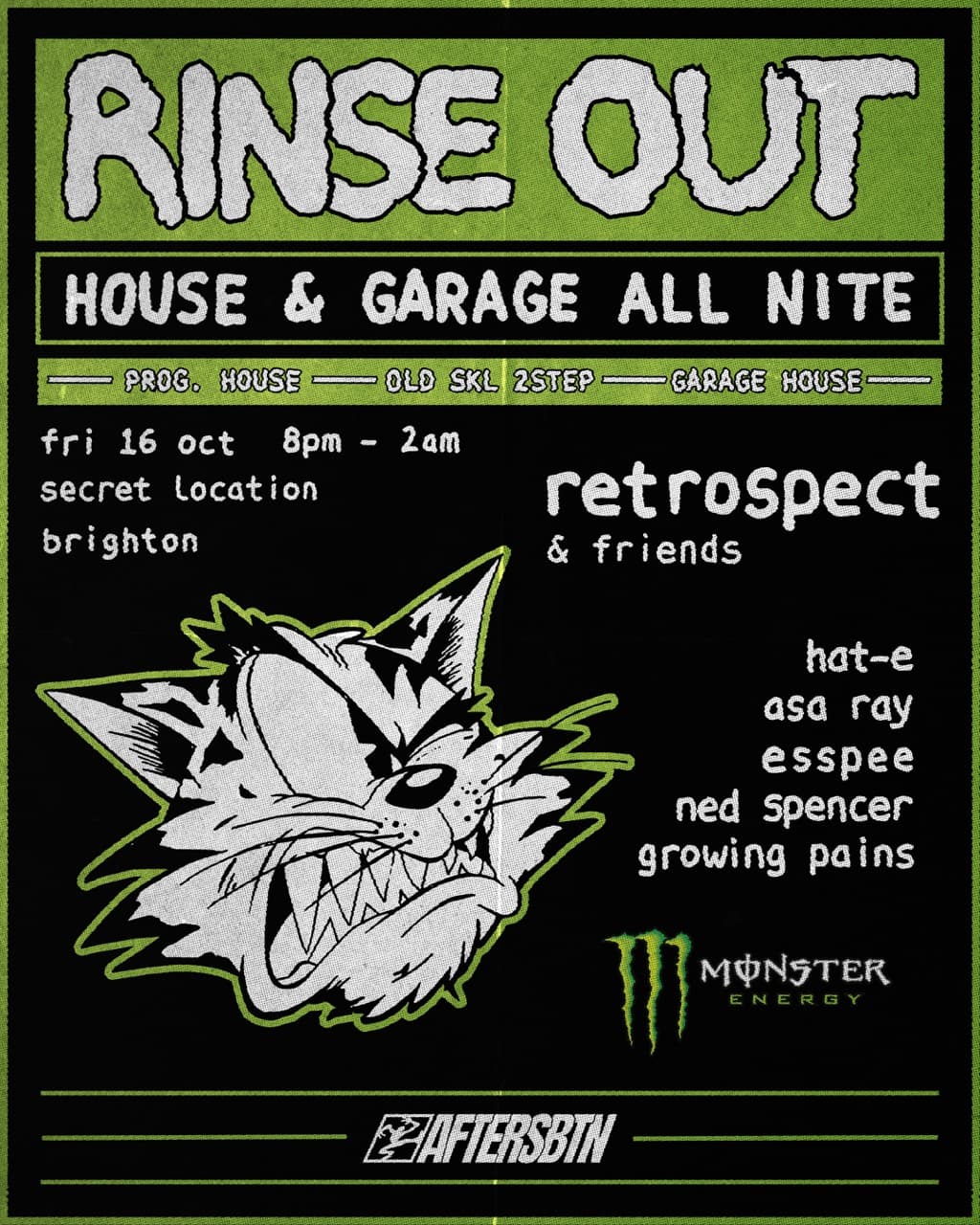 Upcoming event poster at Secret Brighton Location TBA