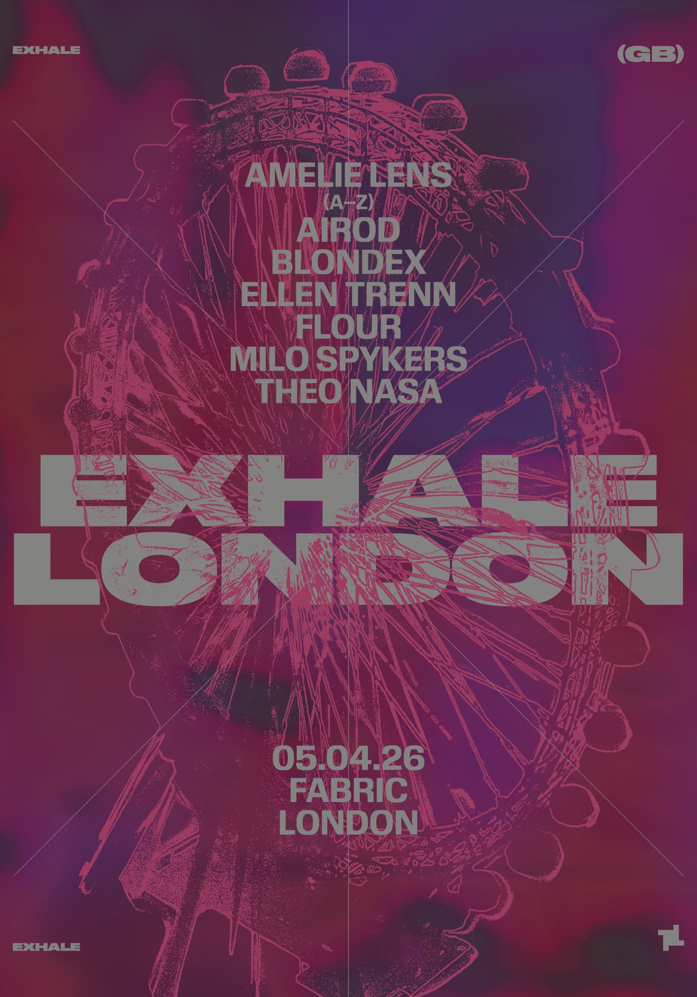 fabric: EXHALE - Amelie Lens, Airod, BLONDEX, Ellen Trenn, Flour, Milo Spykers, Theo Nasa at FabricXX