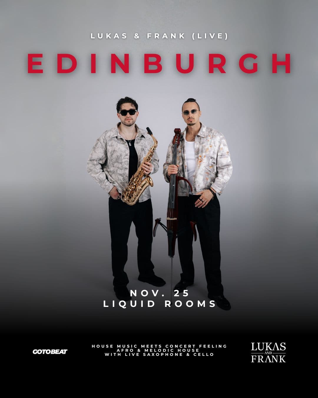 Lukas & Frank live in Edinburgh at The Liquid Room
