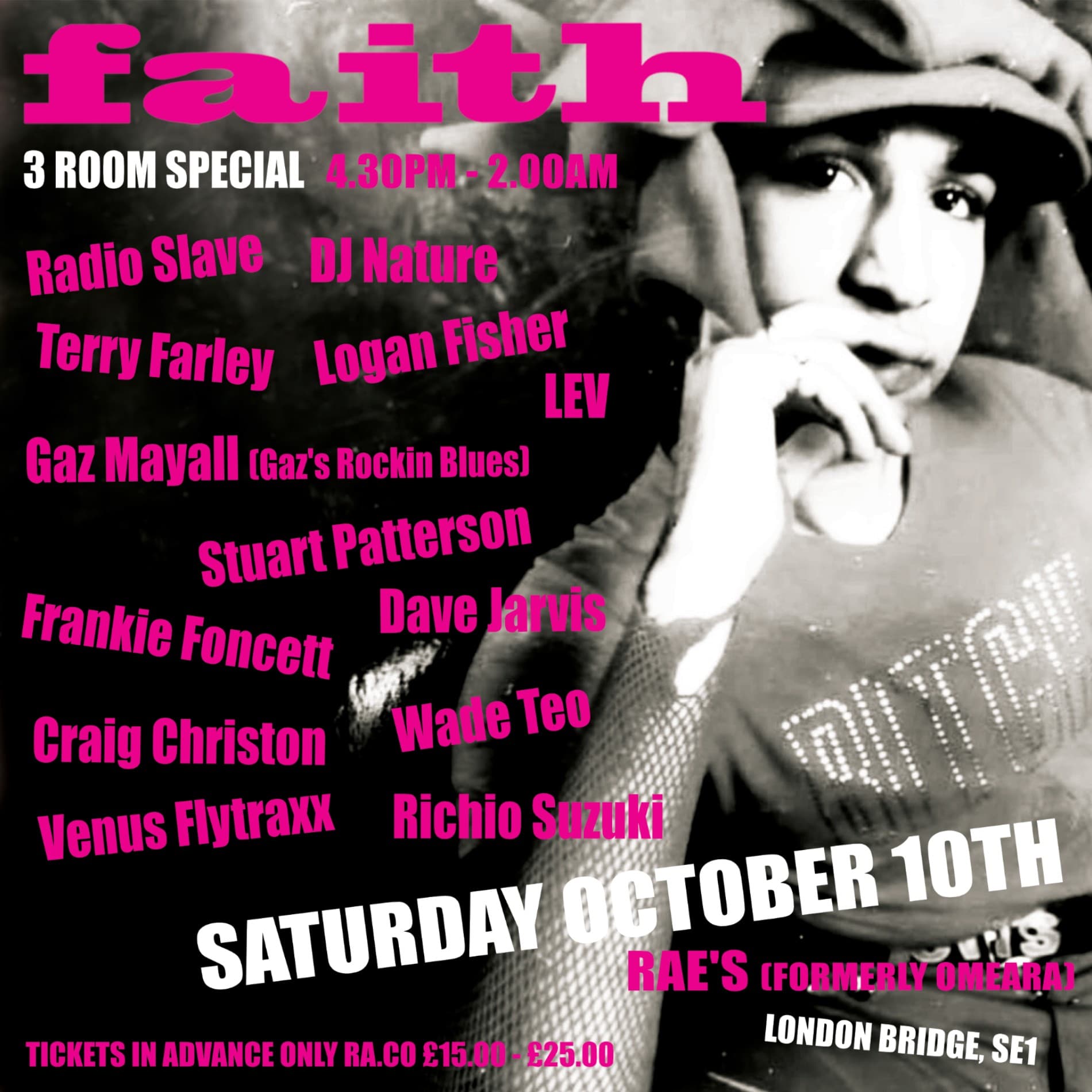 Faith's Three Room Special at Omeara