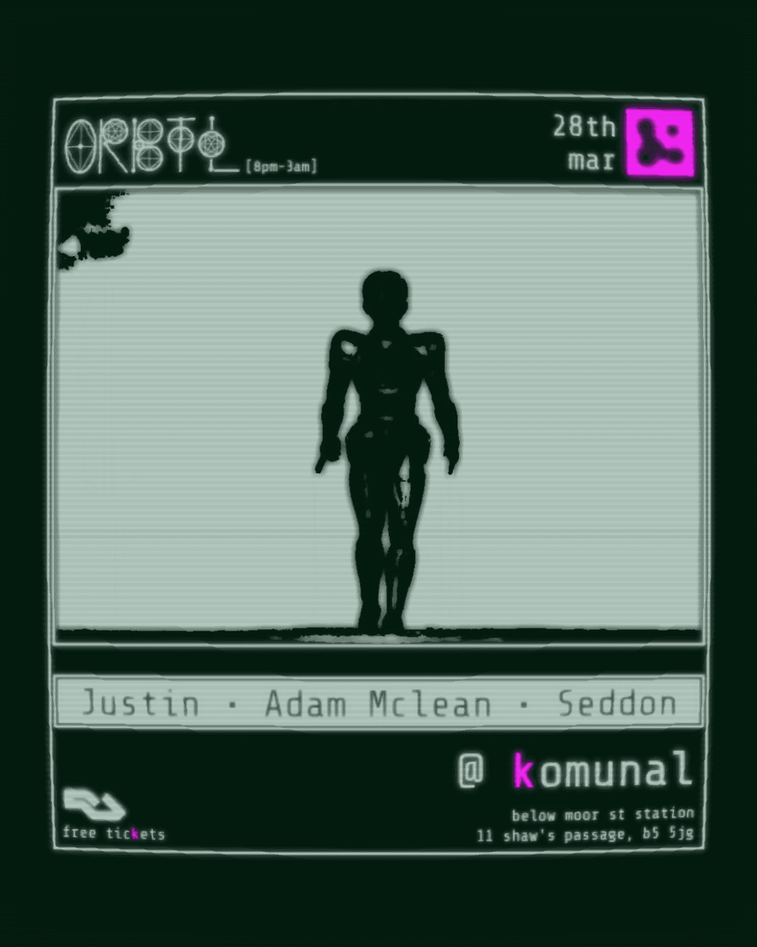 ORBTL w/ Adam Mclean, Justin + Seddon at Komunal