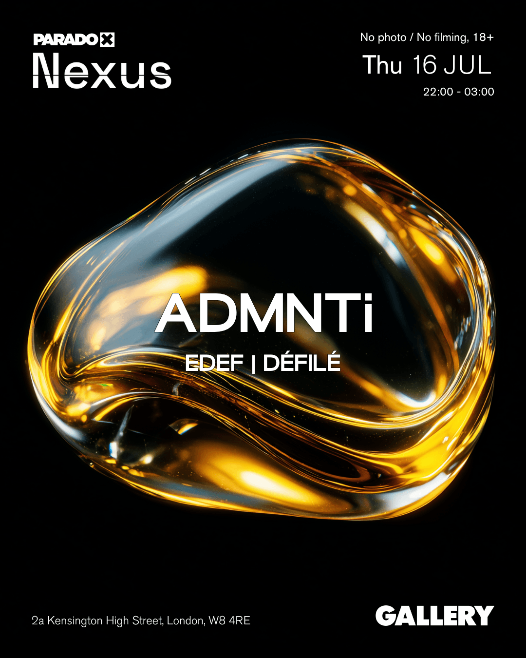 Paradox Nexus: ADMNTi - Thursdays at Gallery at Gallery