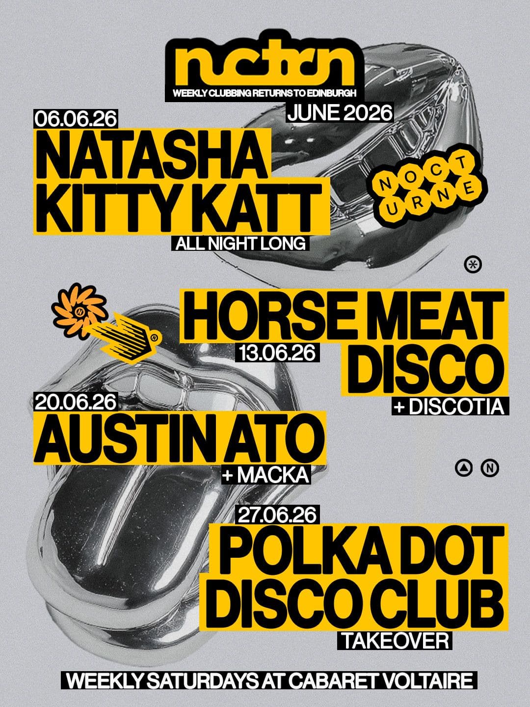NCTRN011: Club Nocturne presents Polka Disco Club (Pride Month) at Cabaret Voltaire