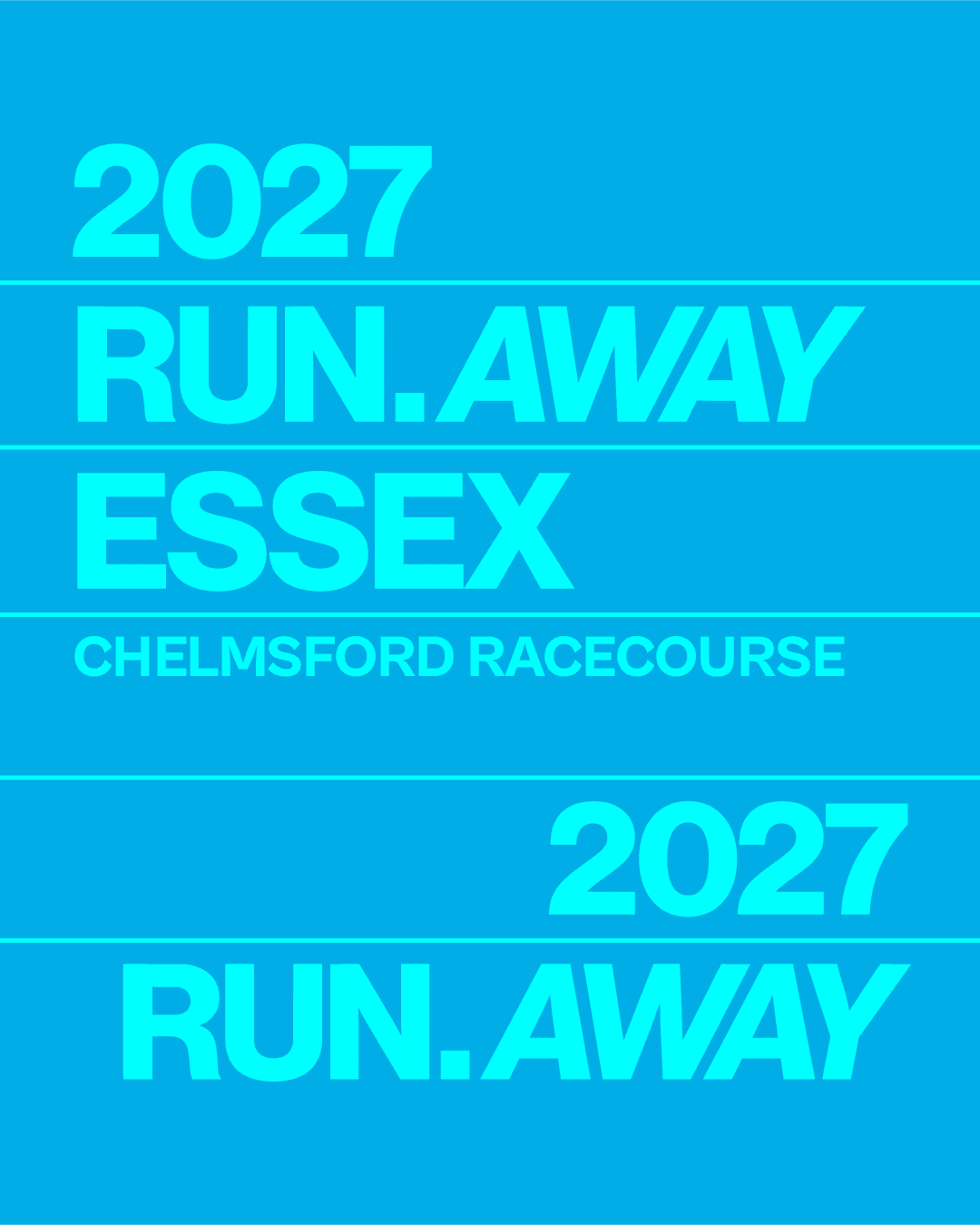 Run Away Festival Essex 2027 at Chelmsford City Racecourse