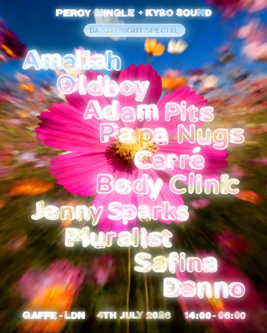 Day + Night Special - Oldboy, Adam Pits, Amaliah, Papa Nugs, Carré, Jenny Sparks + more at Gaffe