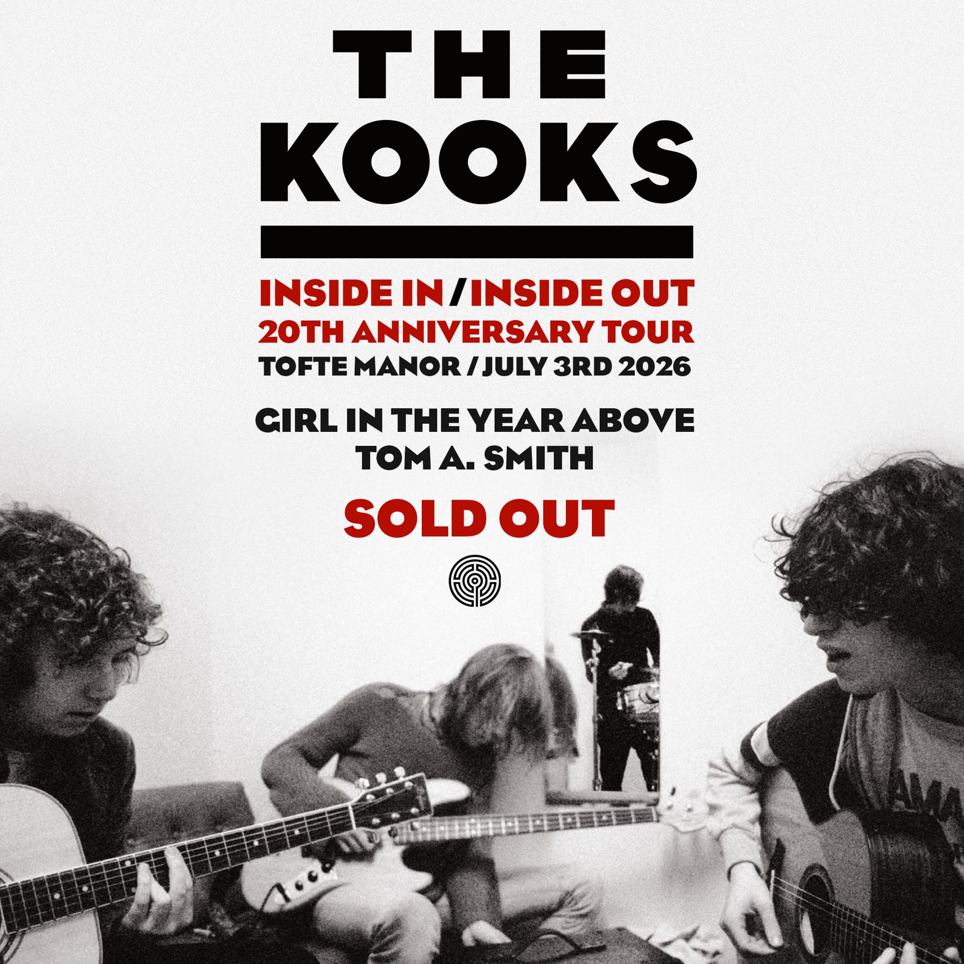 The Kooks Inside In / Inside Out 20th Anniversary at Tofte Manor
