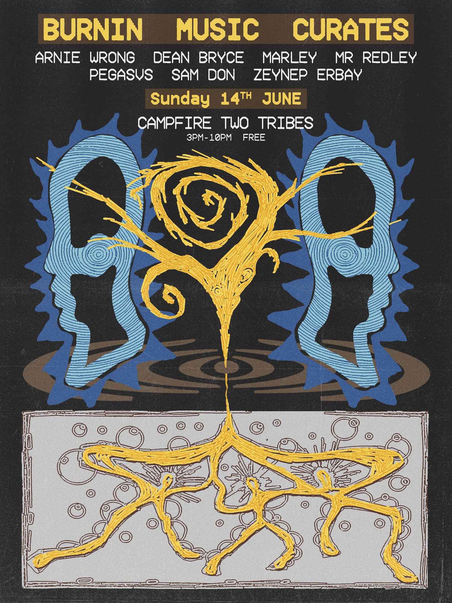 Burnin Music Curates at Campfire [Two Tribes]