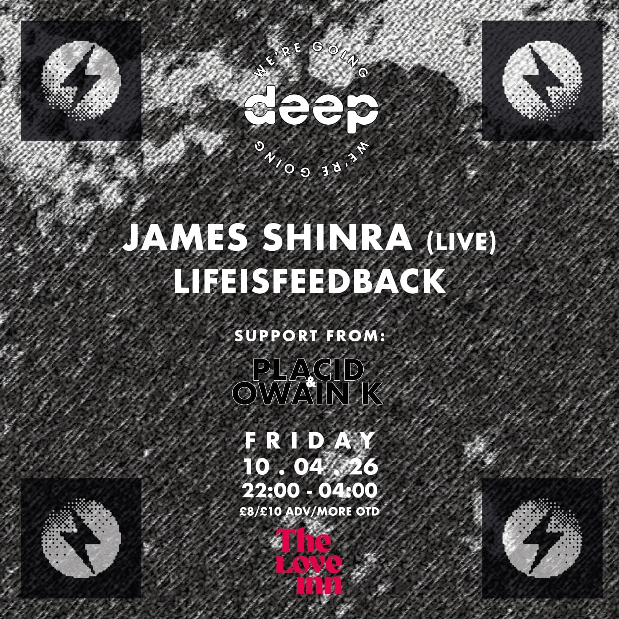 We're Going Deep with James Shinra, LIFEISFEEDBACK + residents at The Love Inn