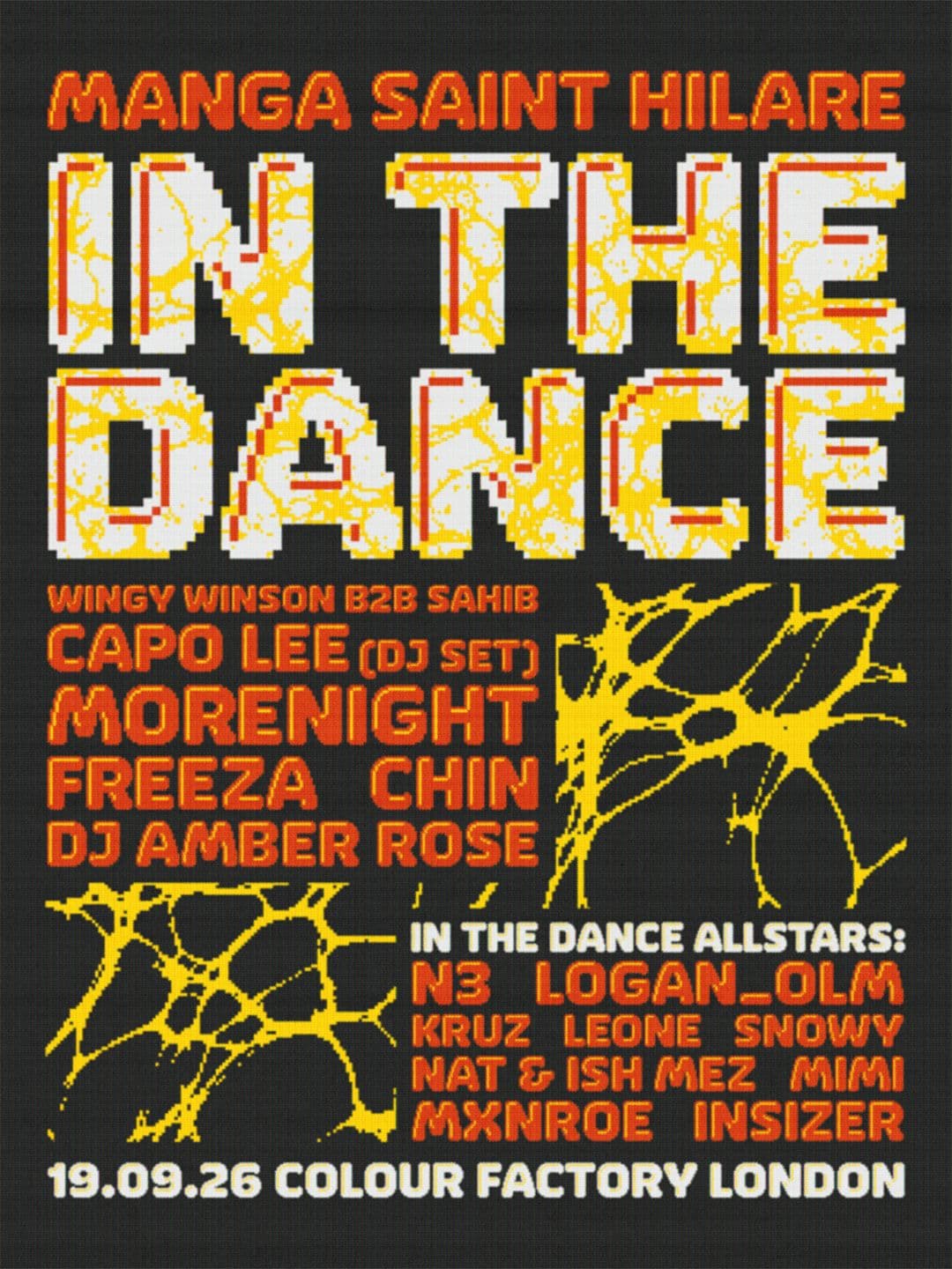Manga St Hillare presents IN THE DANCE at Colour Factory London