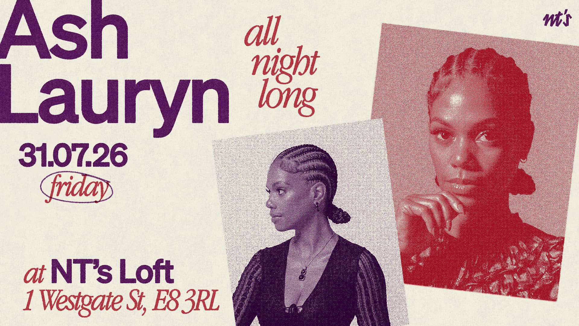 NT's Loft: Ash Lauryn (All Night Long) at Night Tales Loft