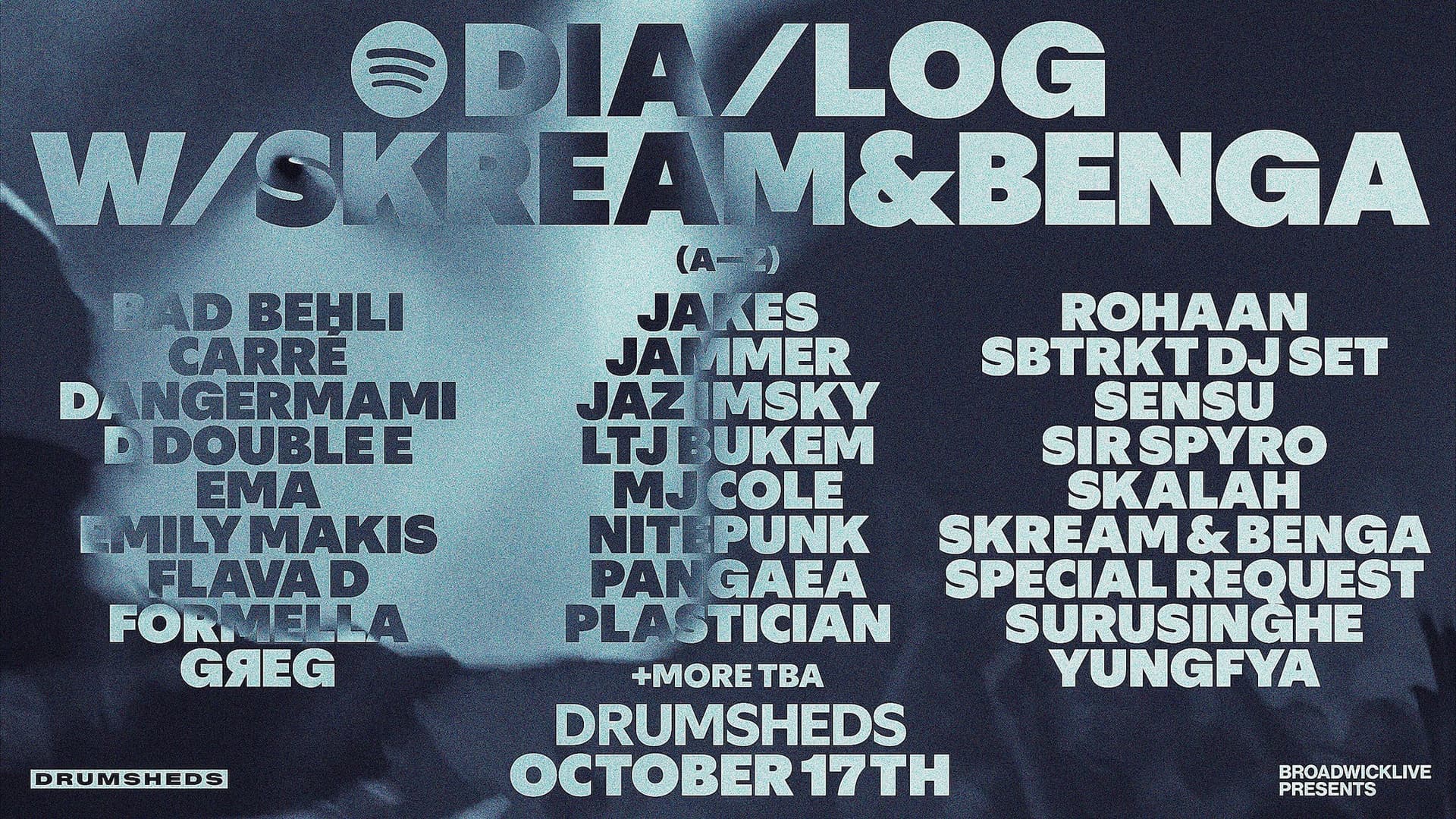 Spotify DIA/LOG with Skream & Benga at Drumsheds