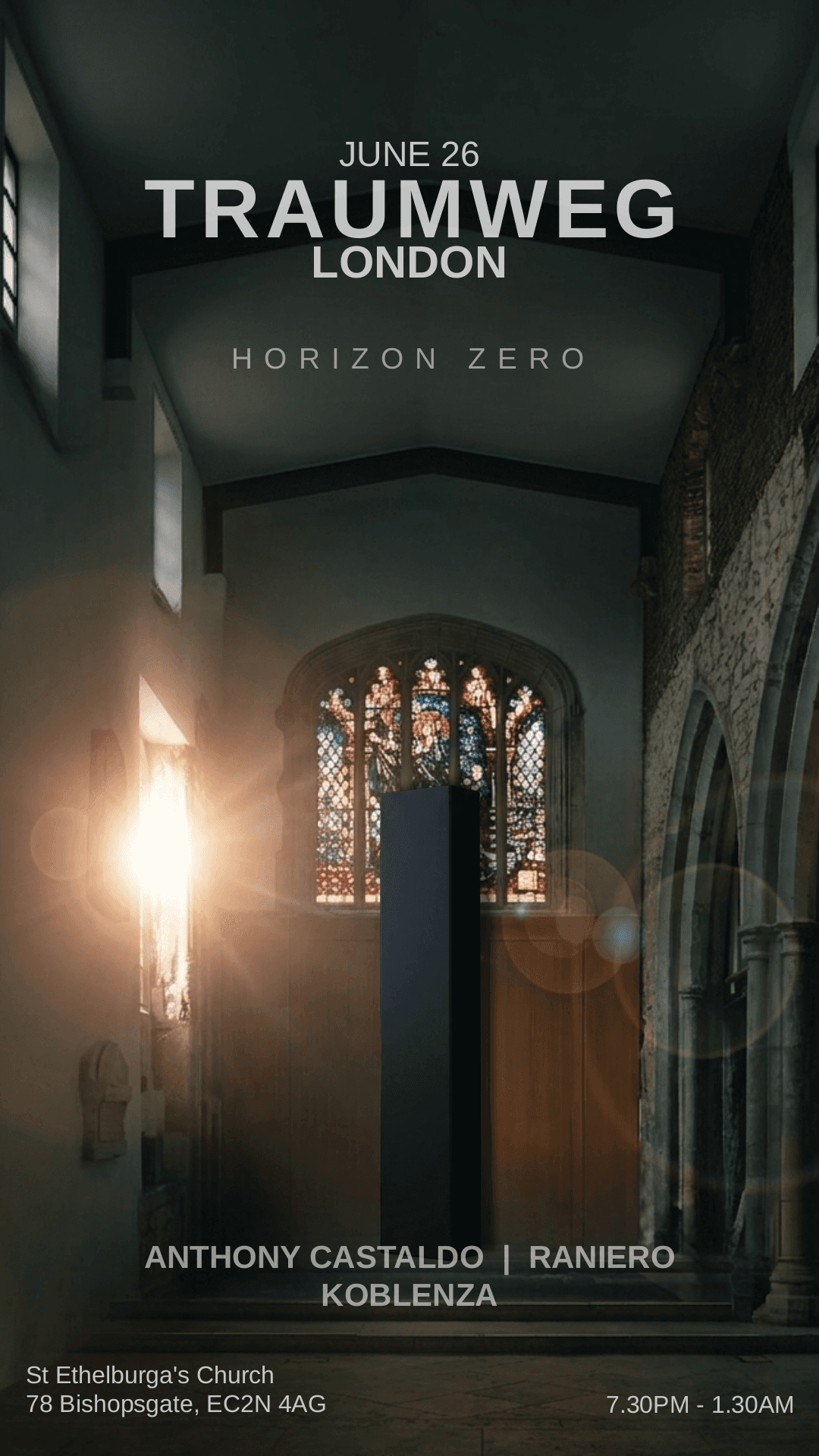 TECHNO INSIDE A CHURCH: HORIZON ZERO