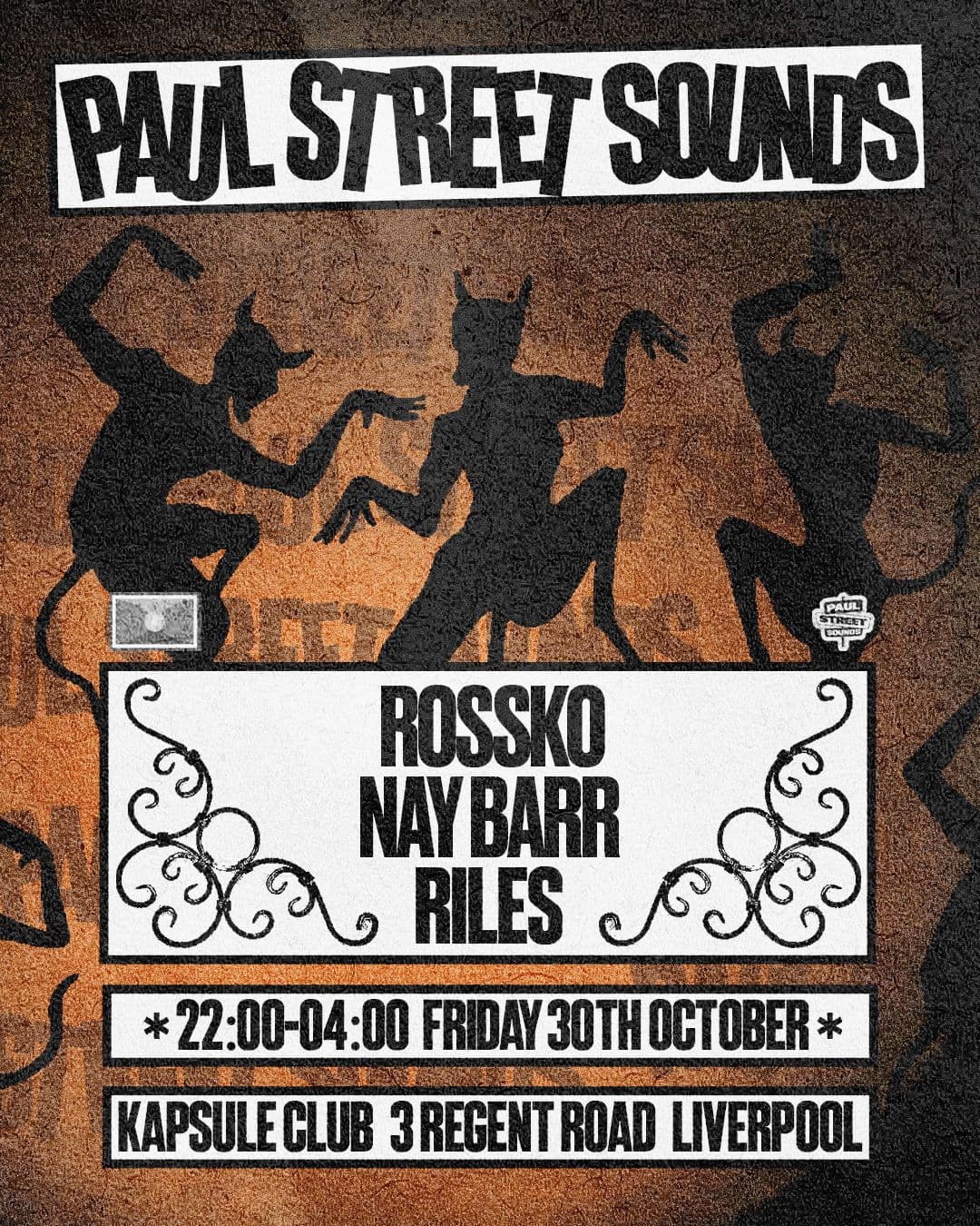 PSS Halloween with Rossko, Nay Barr & Riles at Kapsule