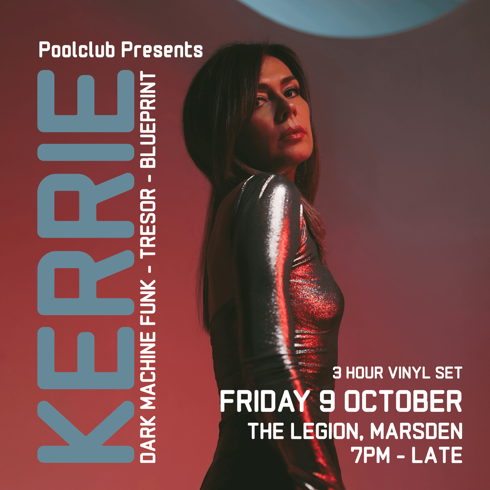 Kerrie (Tresor, Dark Machine Funk) - 3 hour vinyl set at The Legion