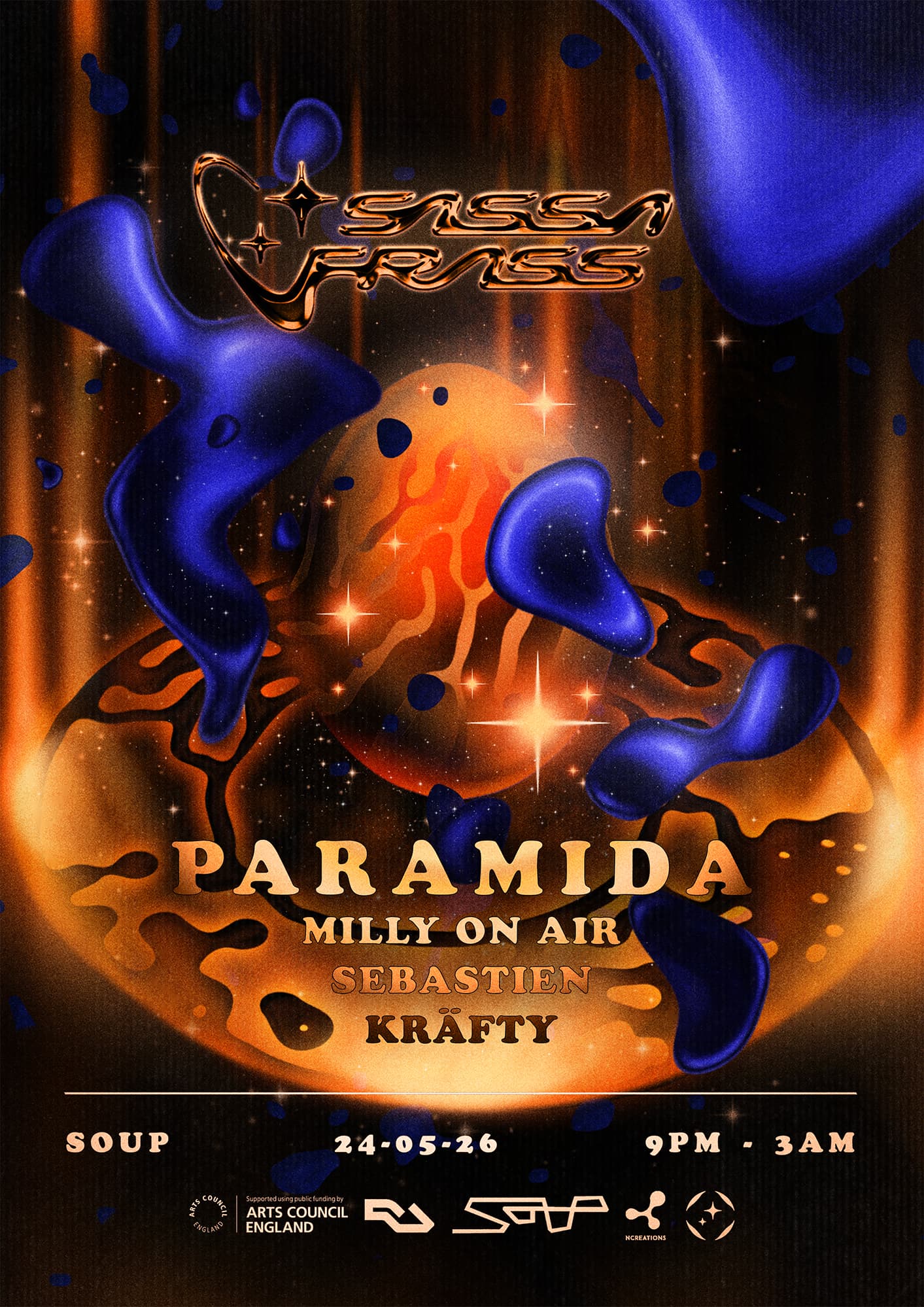 SASSAFRASS: THE OBSERVATORY IV [PARAMIDA / Milly on Air / sebastieN / KRÄFTY] at SOUP