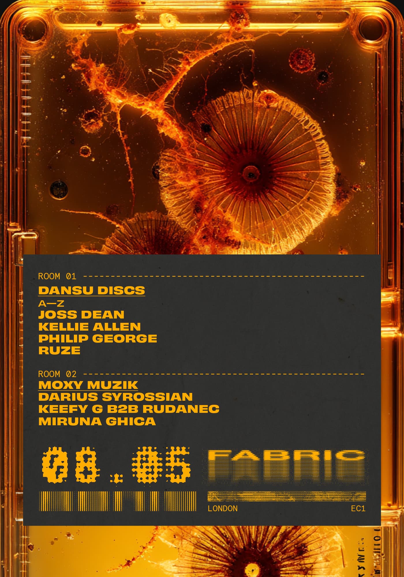 fabric: Joss Dean, Darius Syrossian, Kellie Allen, RUZE, Philip George, Keefy G, Rudanec at Fabric London