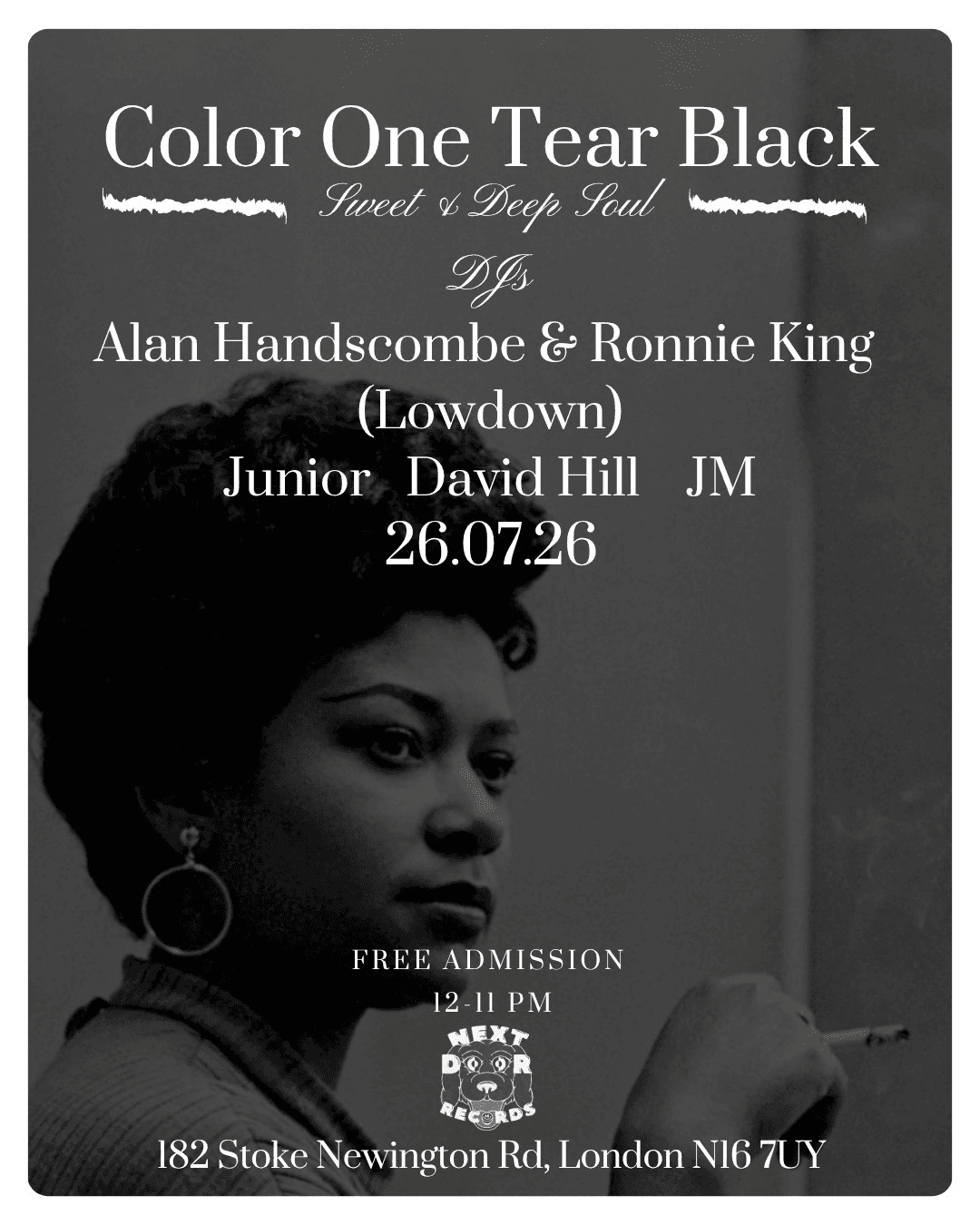 Color One Tear Black x Soul Of Jamaica at Next Door Records Two