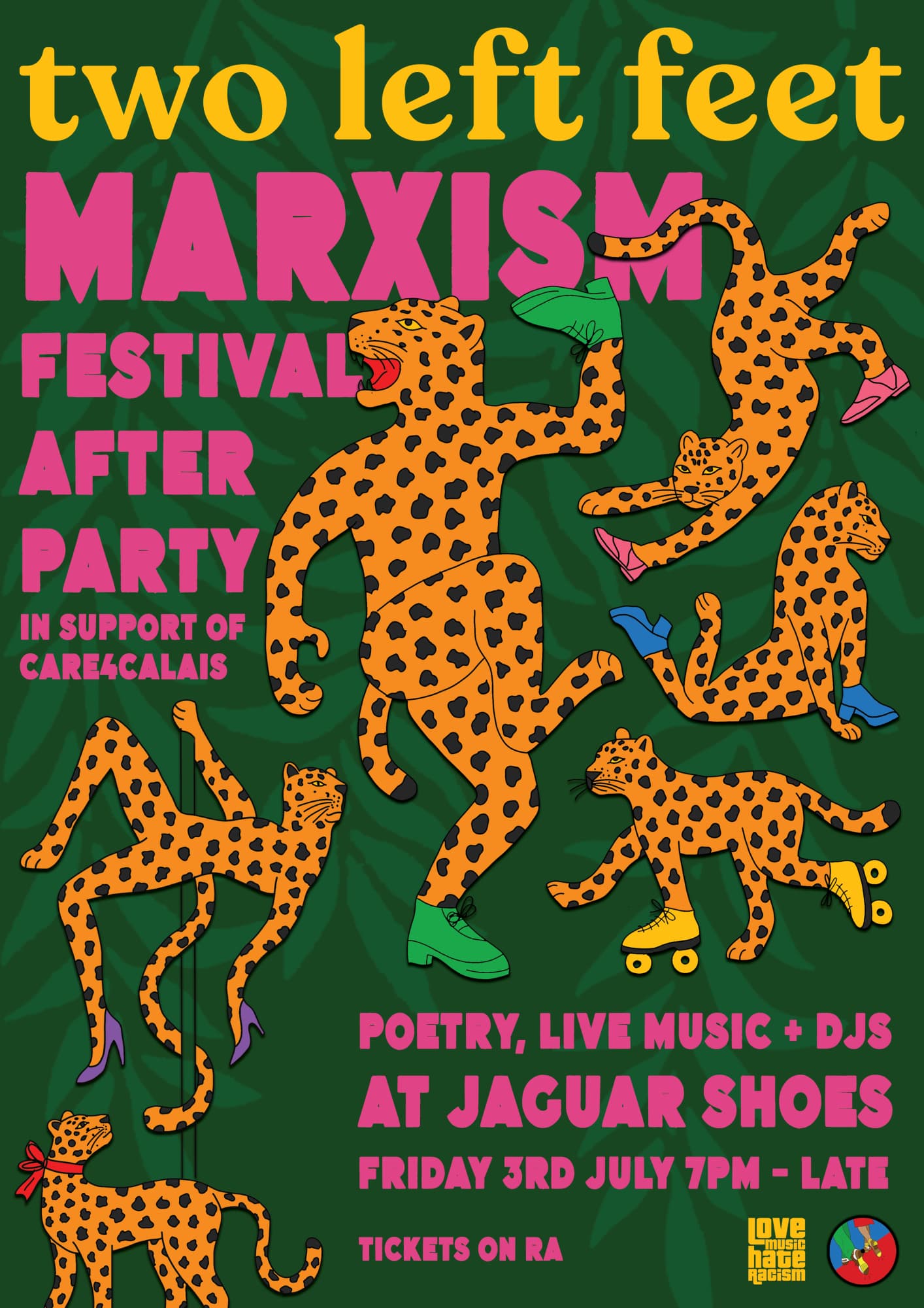 two left feet Marxism Festival afterparty at Dream Bags Jaguar Shoes