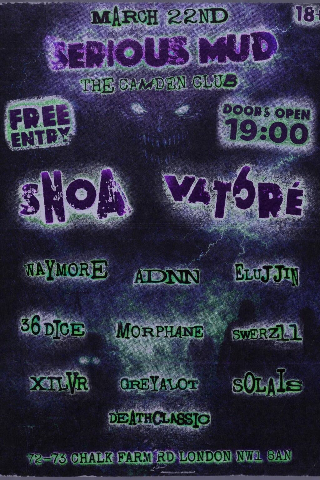 Serious Mud x Norgates at Camden Club