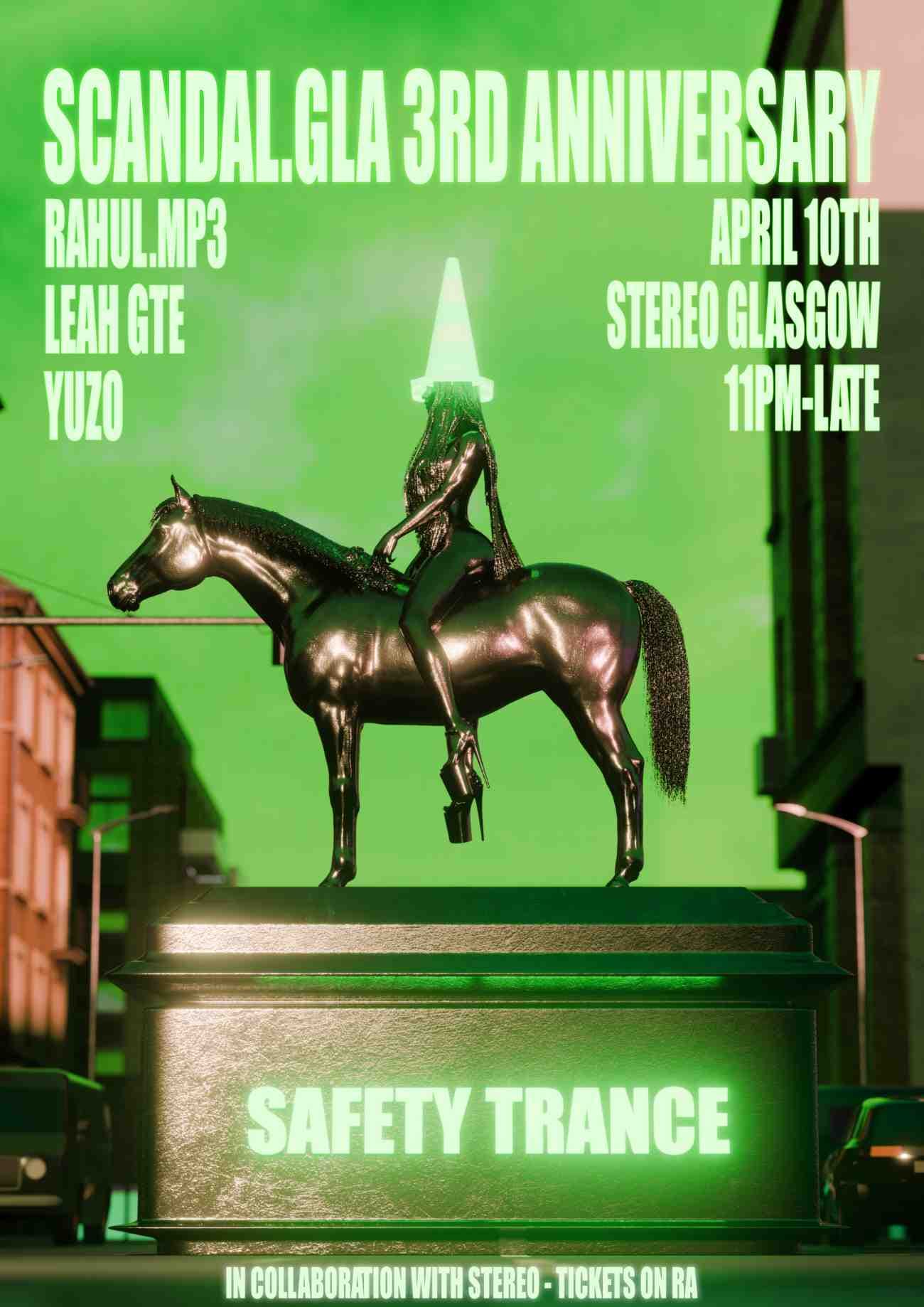 Scandal.gla 3rd Anniversary w Safety Trance at Stereo