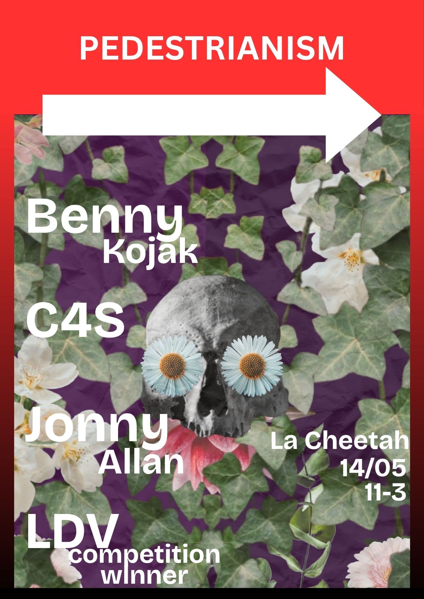 Pedestrianism 13: Entropic Entertainers at La Cheetah Club