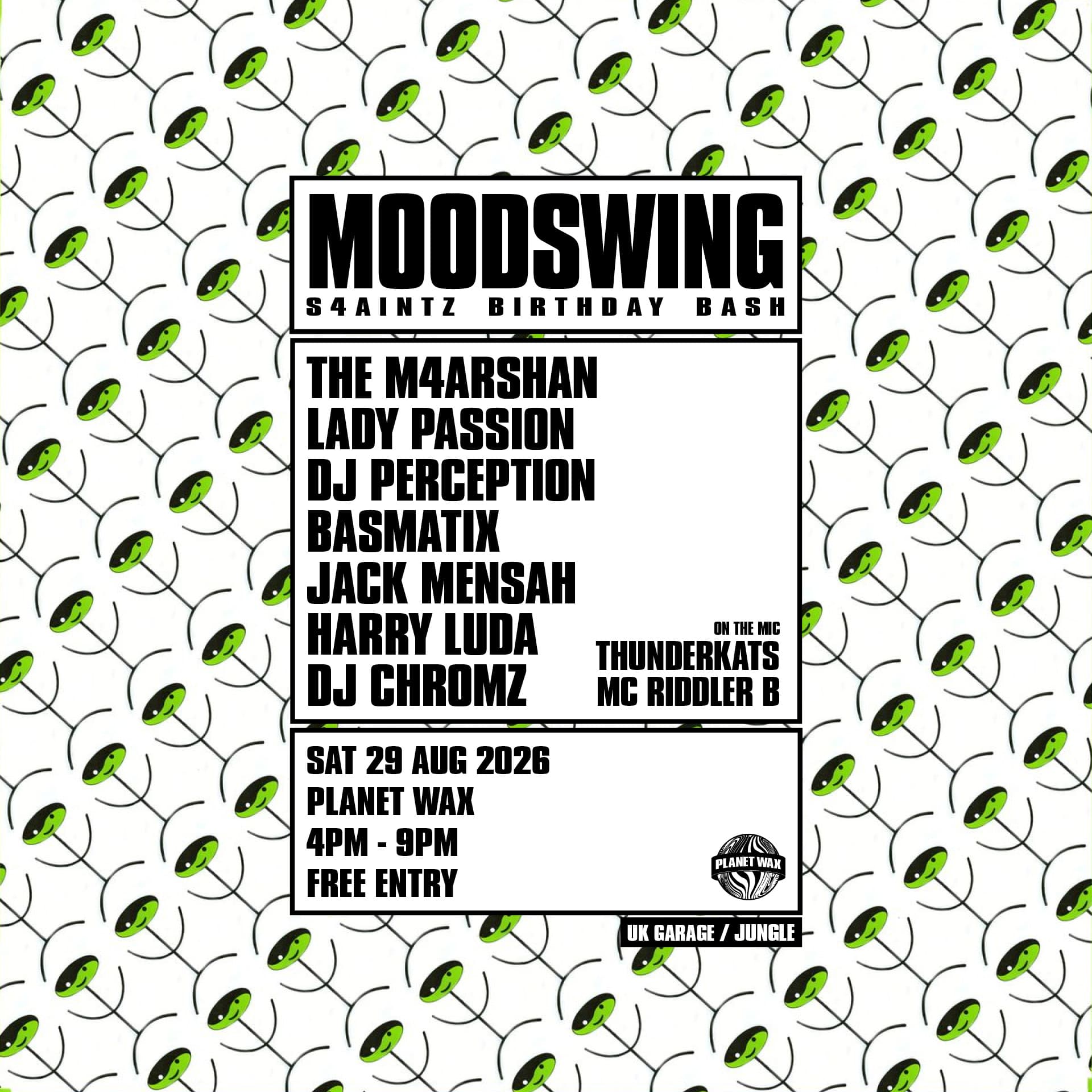 MOODSWING // S4AINTZ BDAY BASH