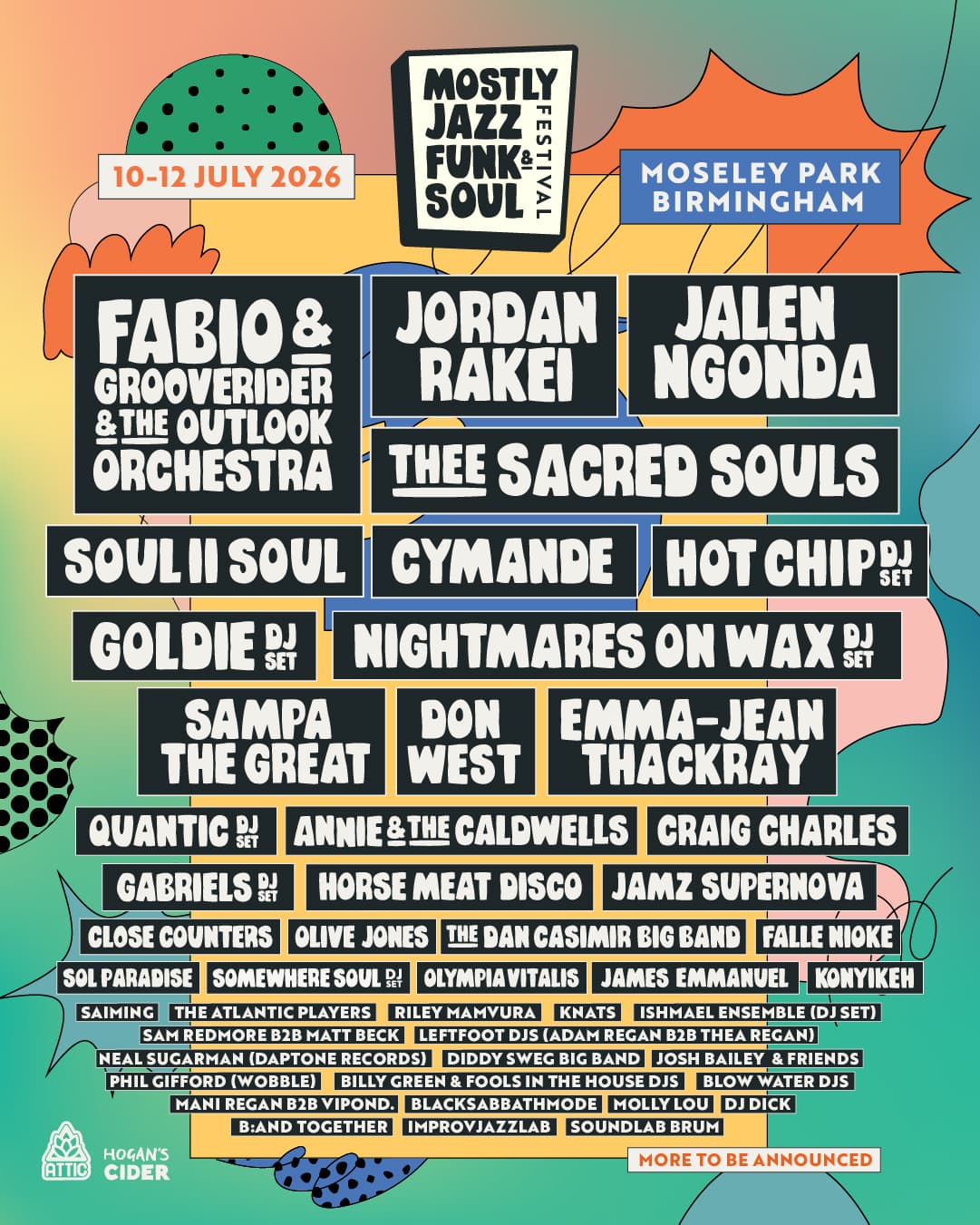 Mostly Jazz Funk & Soul Festival 2026 at Moseley Park