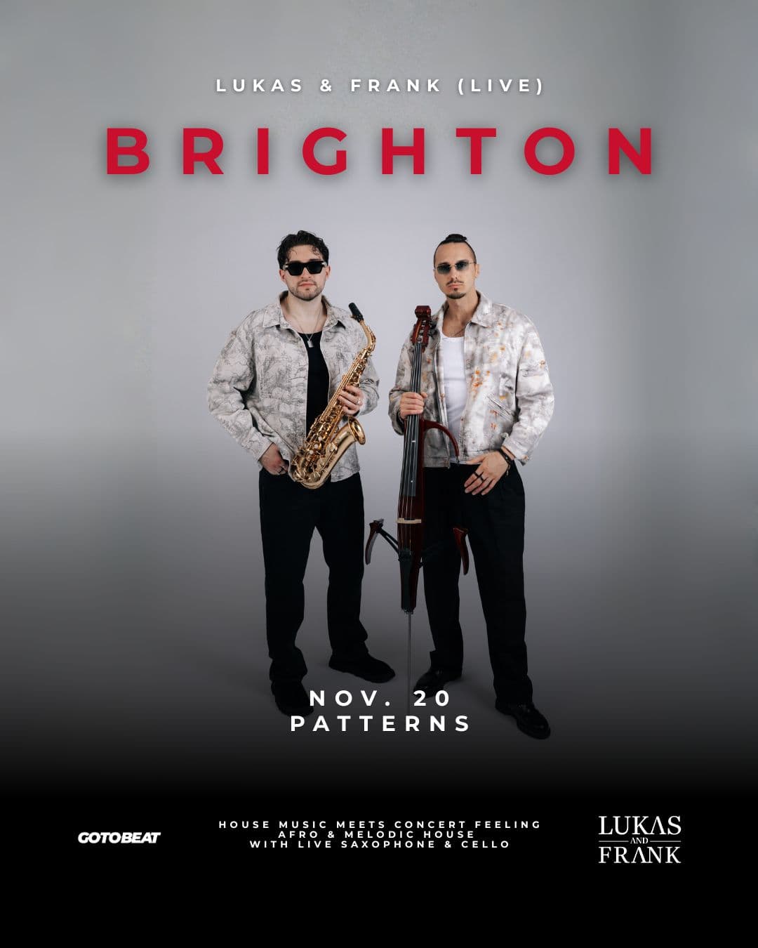 Lukas & Frank live in Brighton at Patterns Brighton