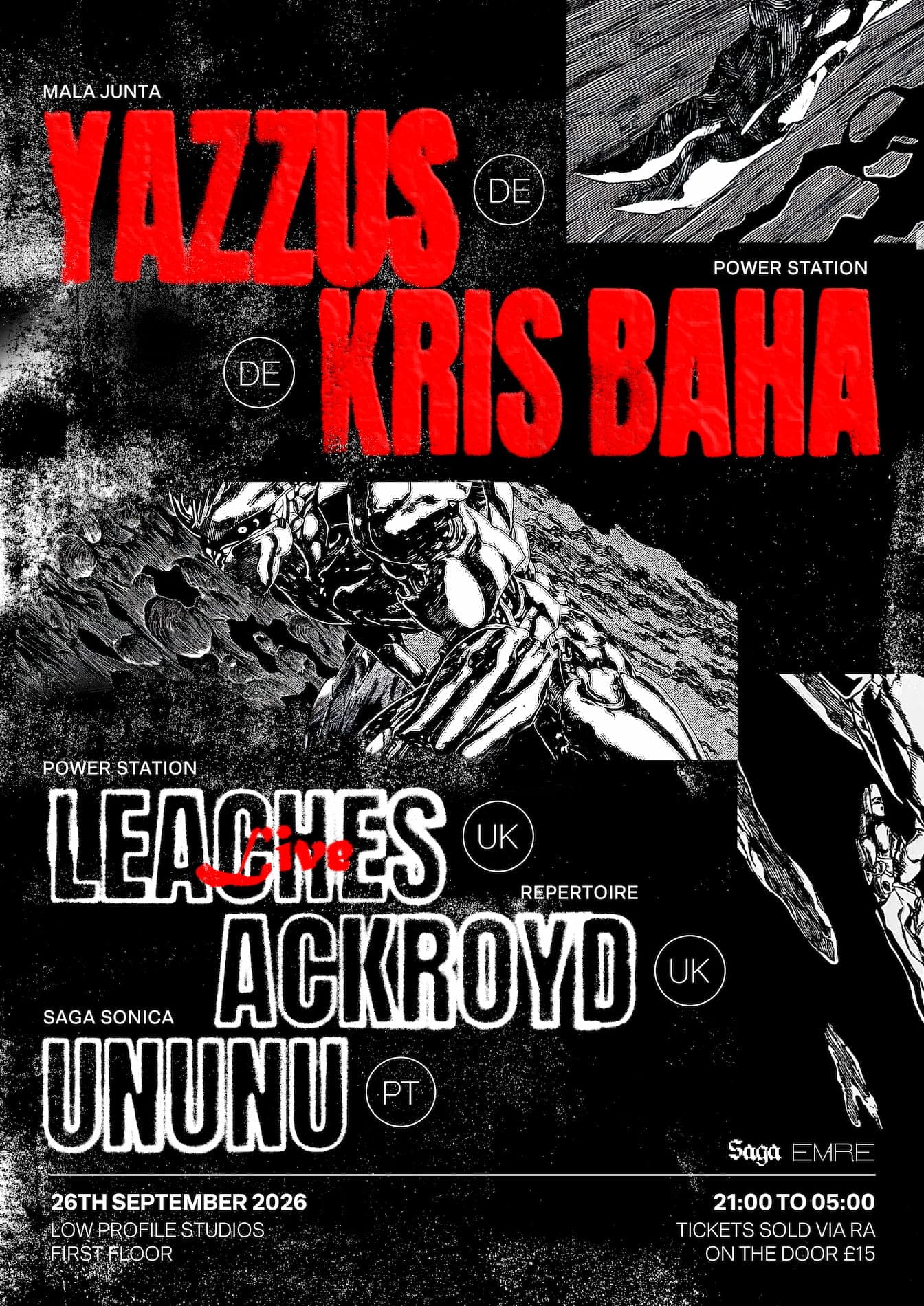 EMAREUK & Saga Sonica PRESENT Yazzus & Kris Baha