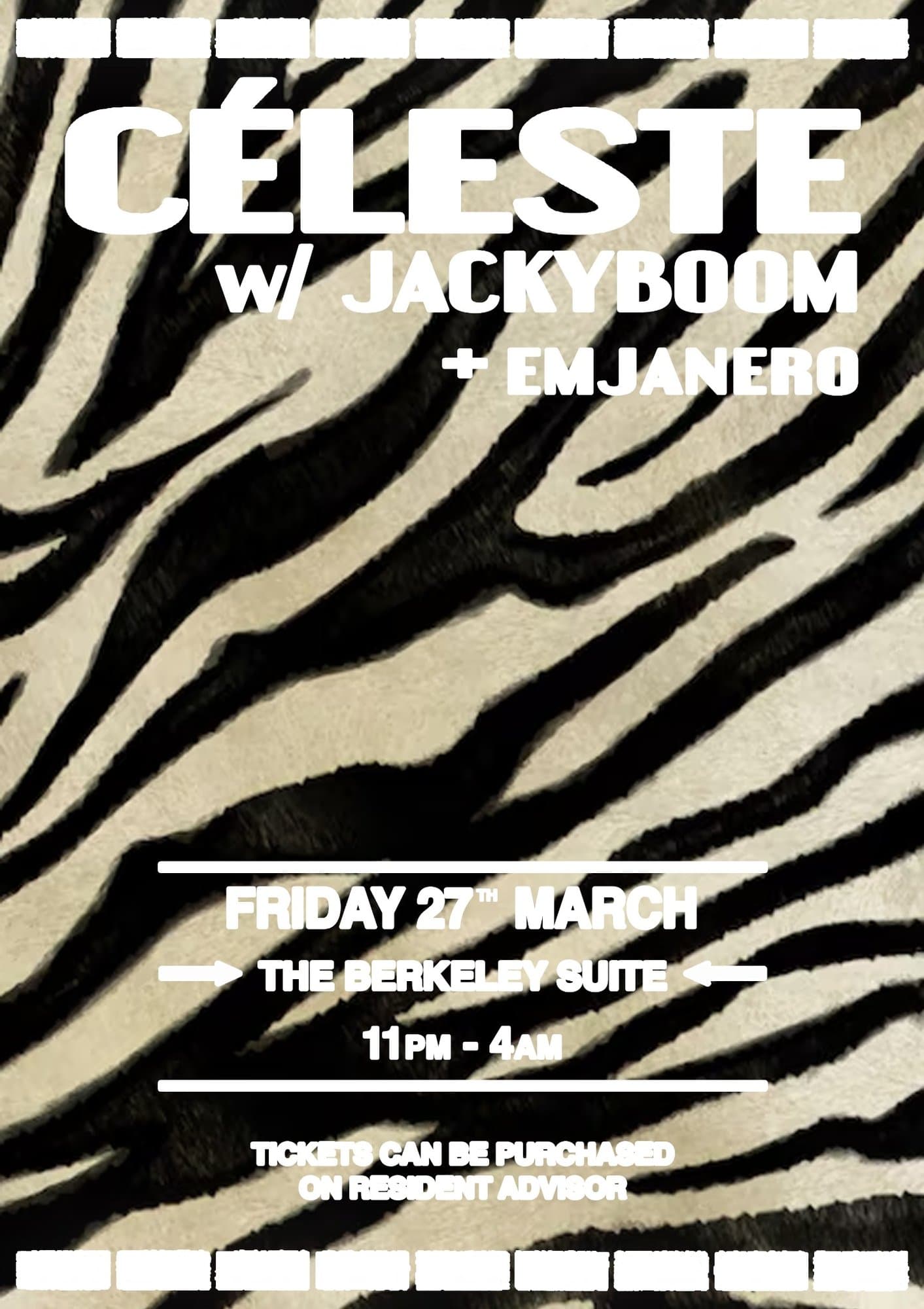Céleste W/ Jackyboom + EMJANERO  at The Berkley Suite 