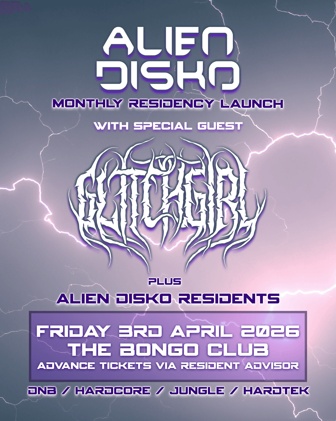 Alien Disko: GLITCHGIRL at The Bongo Club