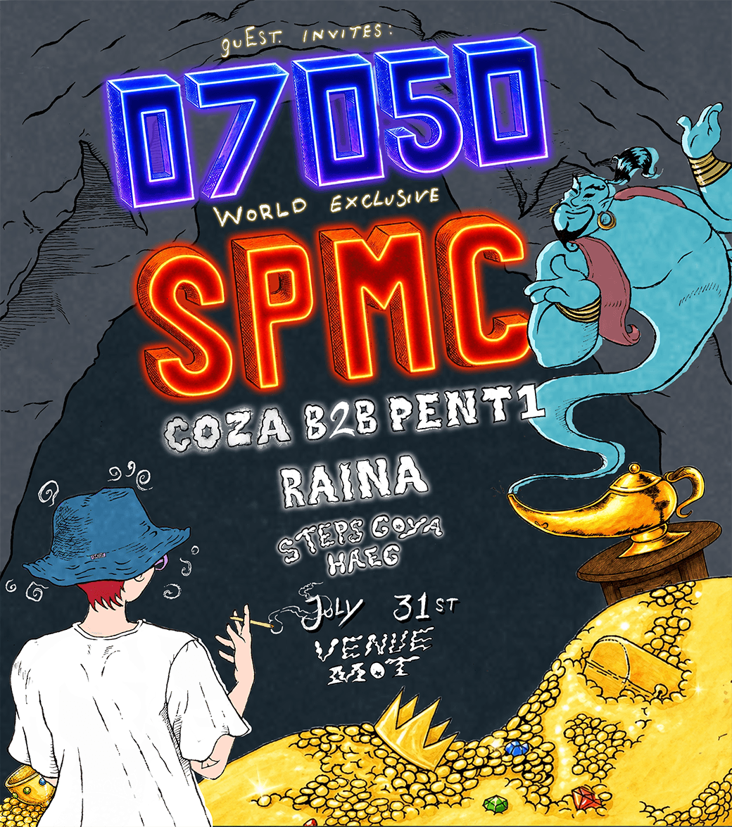 guEst. invites 07050, SP:MC, Coza B2B Pent1, Raina + more at Venue MOT