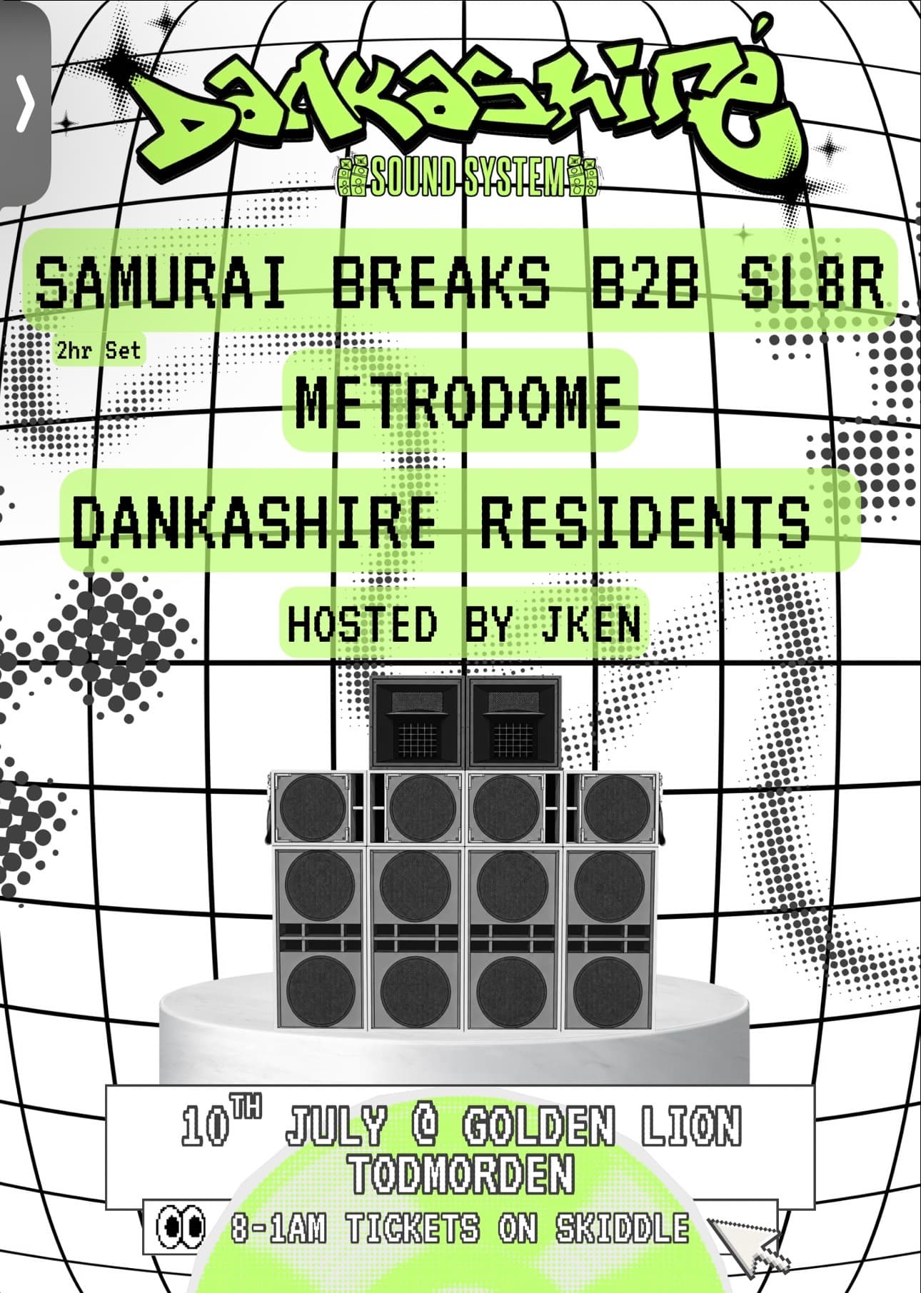 Samurai Breaks b2b SL8R, Metrodome, Jken / Dankashire Soundsystem at The Golden Lion