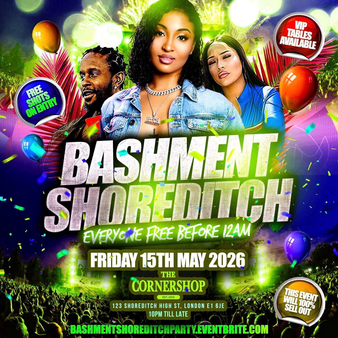 Bashment Shoreditch Party at The Cornershop Bar