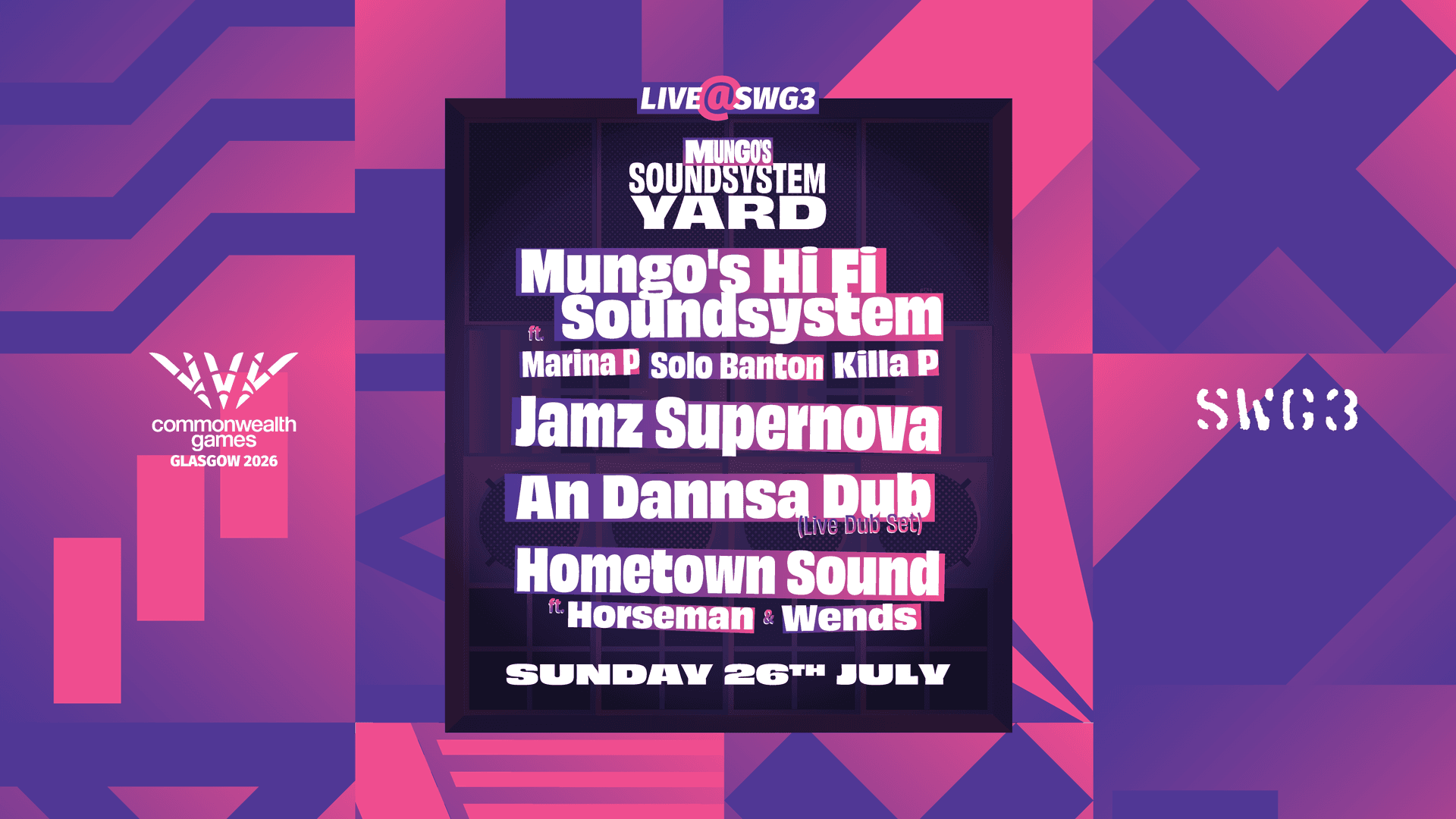 Mungo's Soundsystem Yard at The Galvanizers Yard SWG3