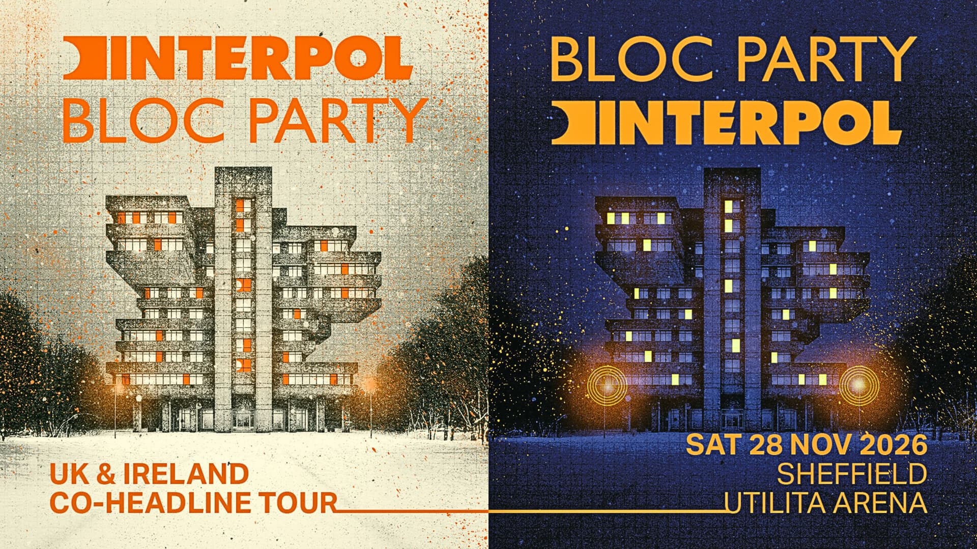 Bloc Party & Interpol Co-Headline Tour at Utilita Arena Sheffield
