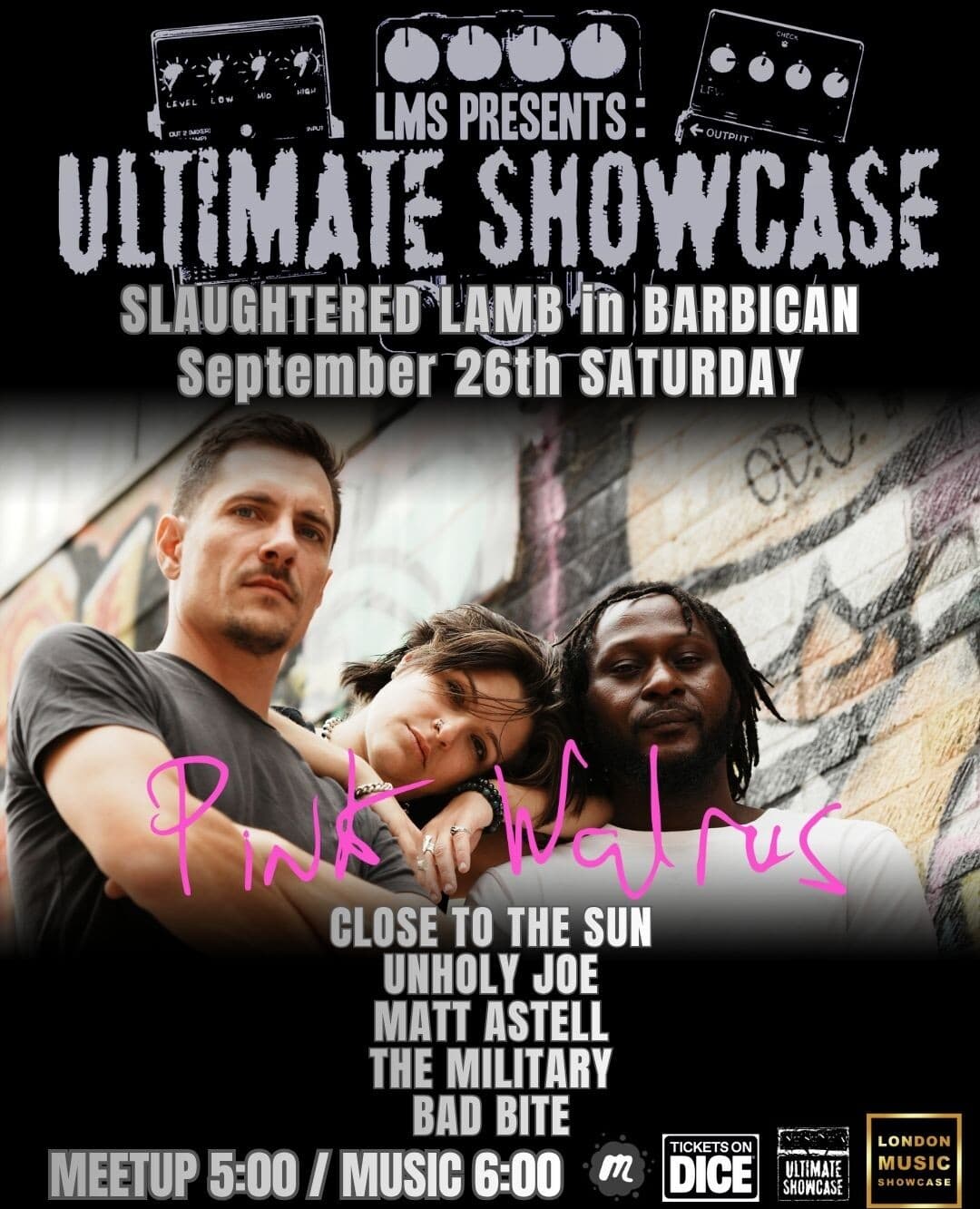 London Music Showcase Presents: PINK WALRUS at The Slaughtered Lamb