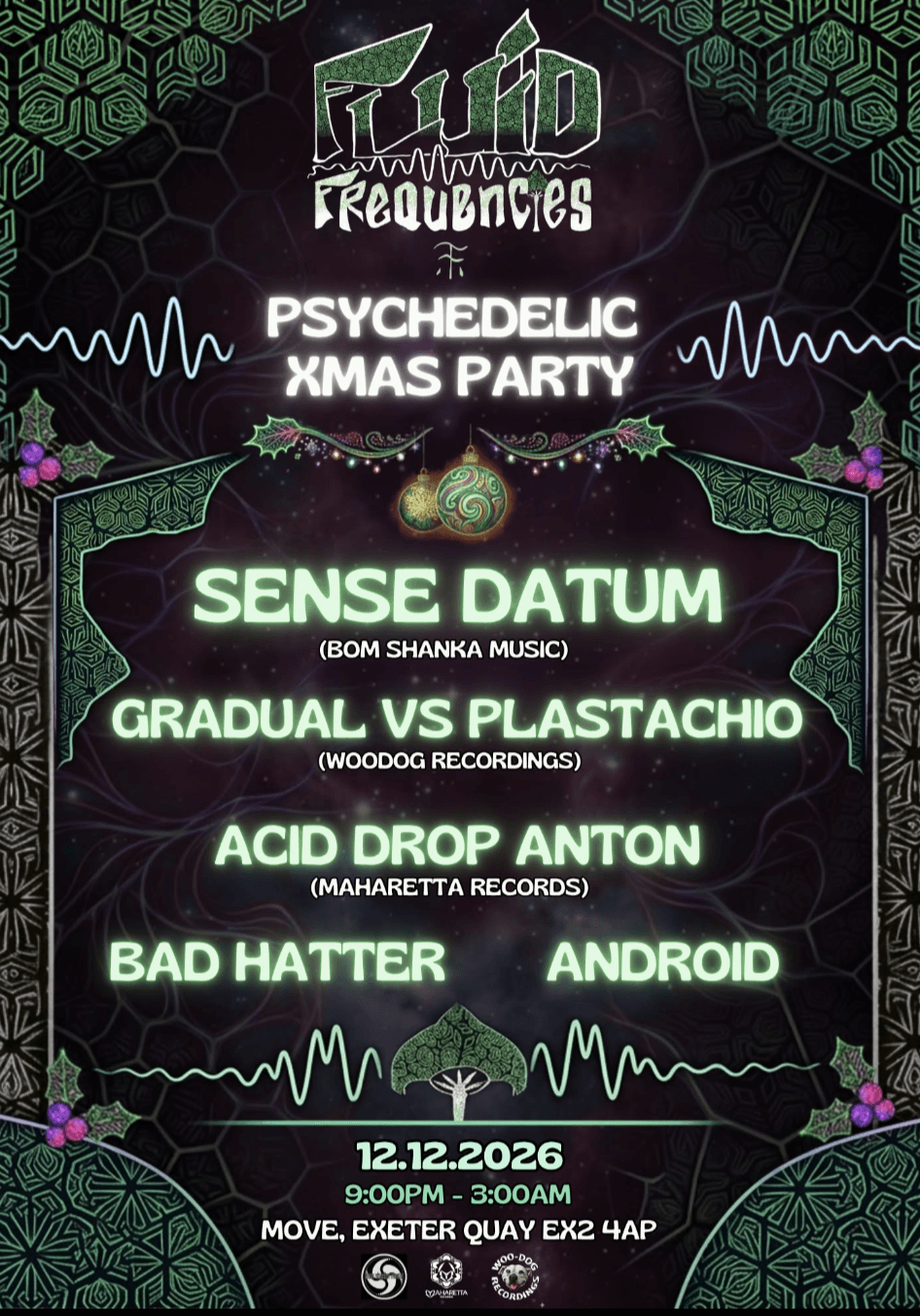 Fluid Frequencies Psychedelic Xmas Party