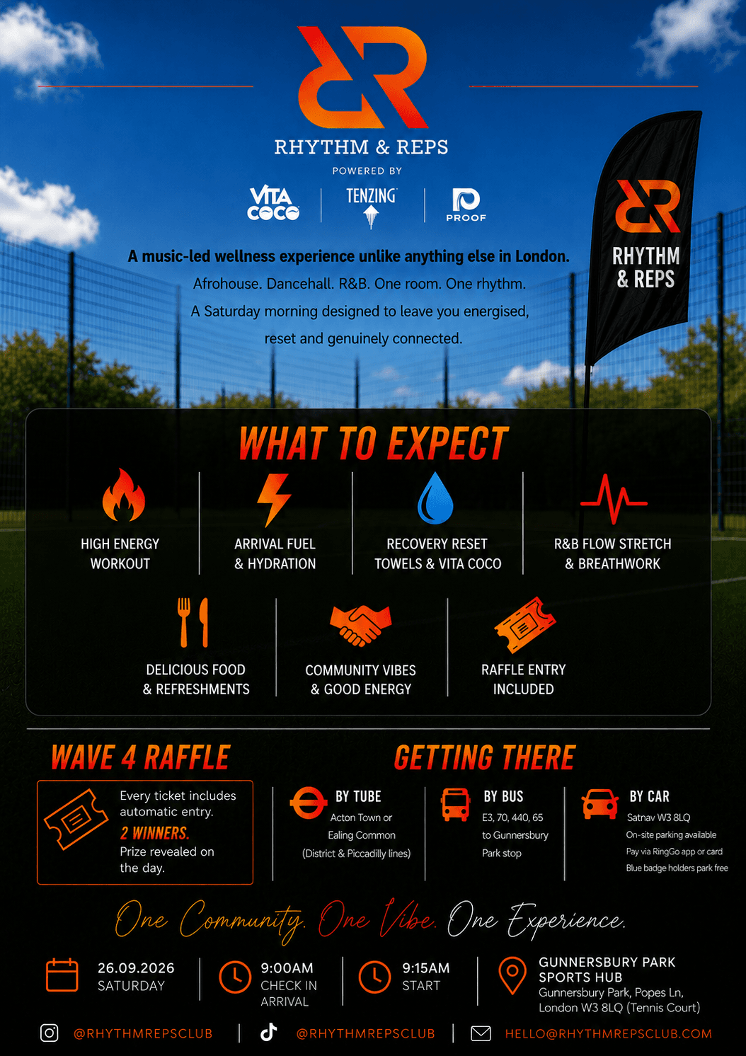RHYTHM & REPS - WAVE 4 at Gunnersbury Park Sports Hub
