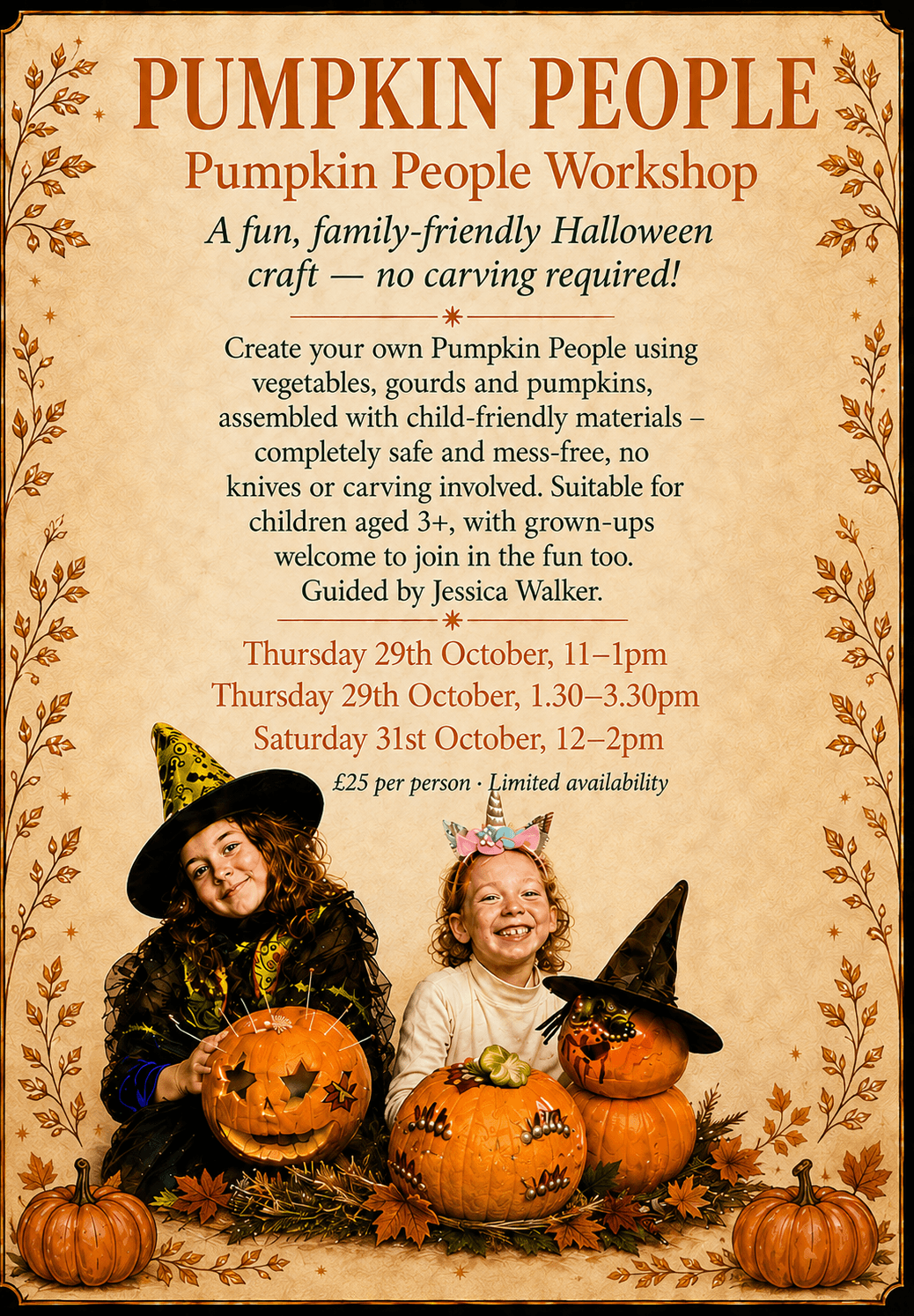 Pumpkin People Workshop at White Hart
