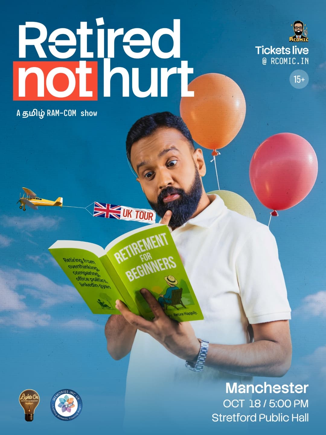 Retired NOT Hurt - A Tamil Stand up Show (UK Tour 2026 - Manchester) at Stretford Public Hall
