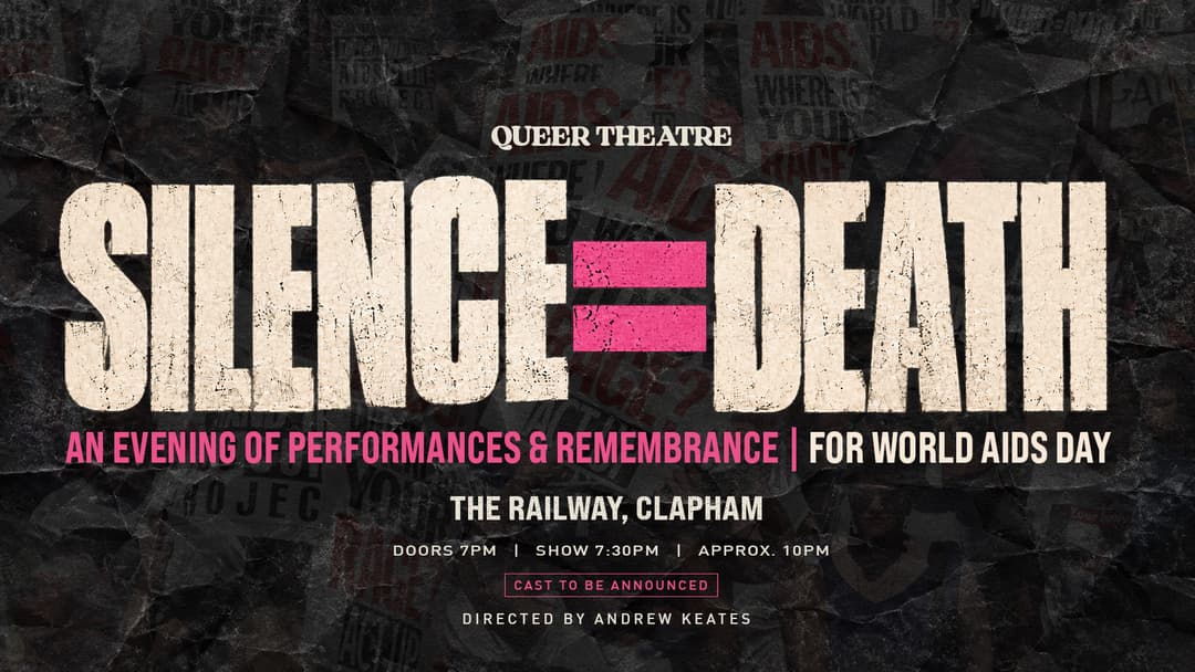Upcoming event poster at The Railway, Clapham